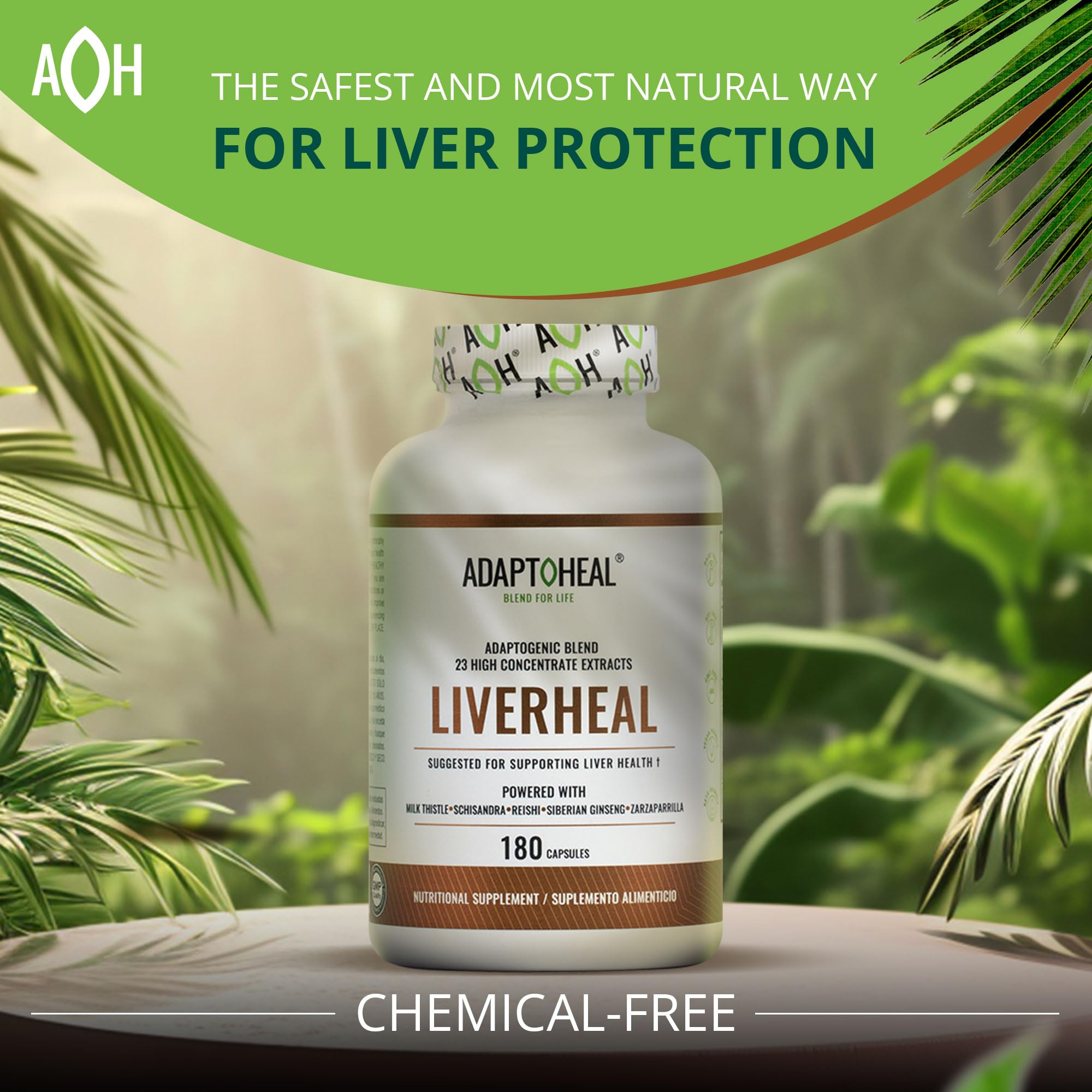ADAPTOHEAL Milk Thistle, Turmeric and Astragalus Complex – Liverheal Herbal Liver Cleanse and Detox Formula with Artichoke and Schisandra Extracts – High-Potency Plant Blend (180 Capsules) ADAPTOHEAL buy supplements canada