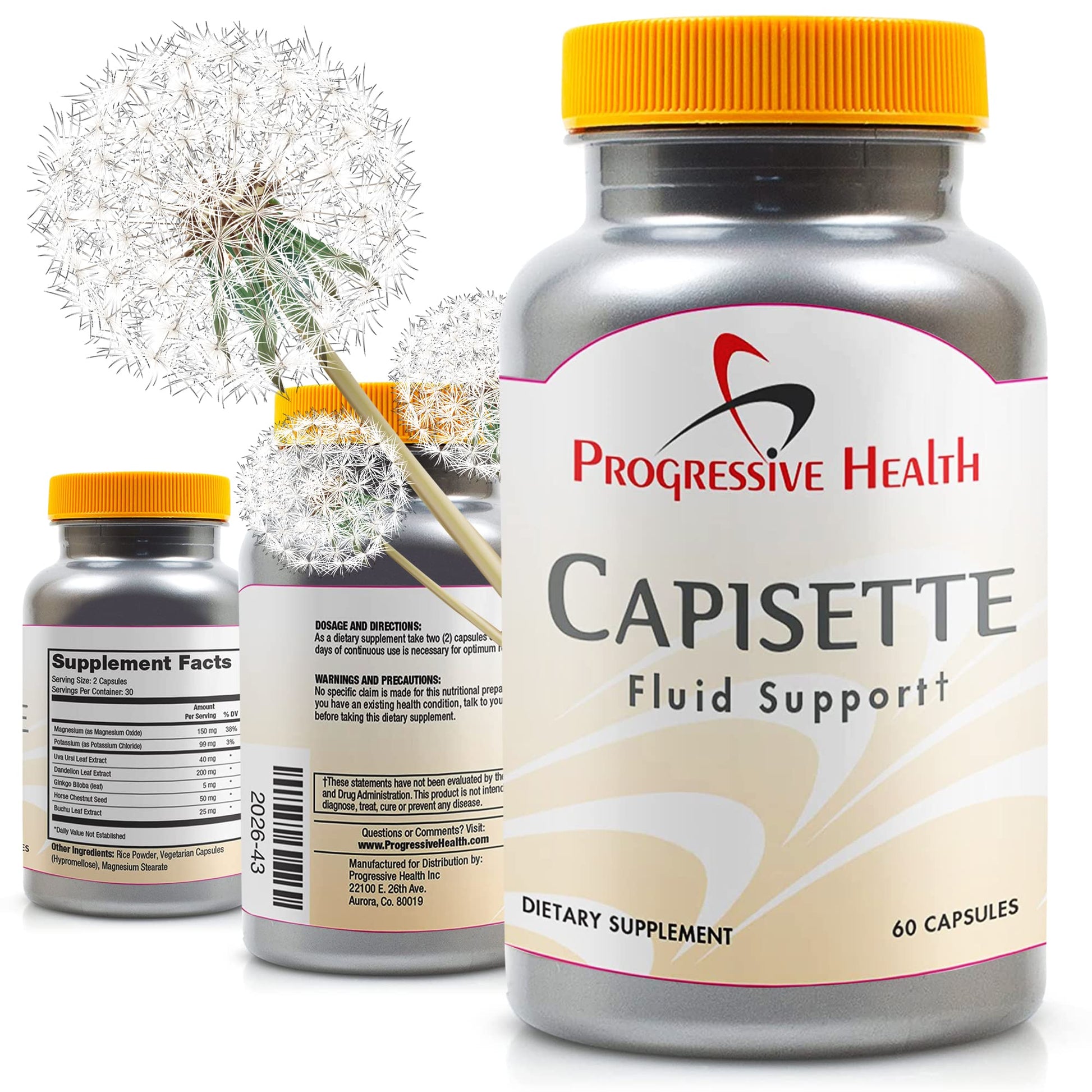 Capisette Water Retention Support - Reduces Swollen Feet, Ankles, and Legs - Reduce Progressive Health buy supplements canada