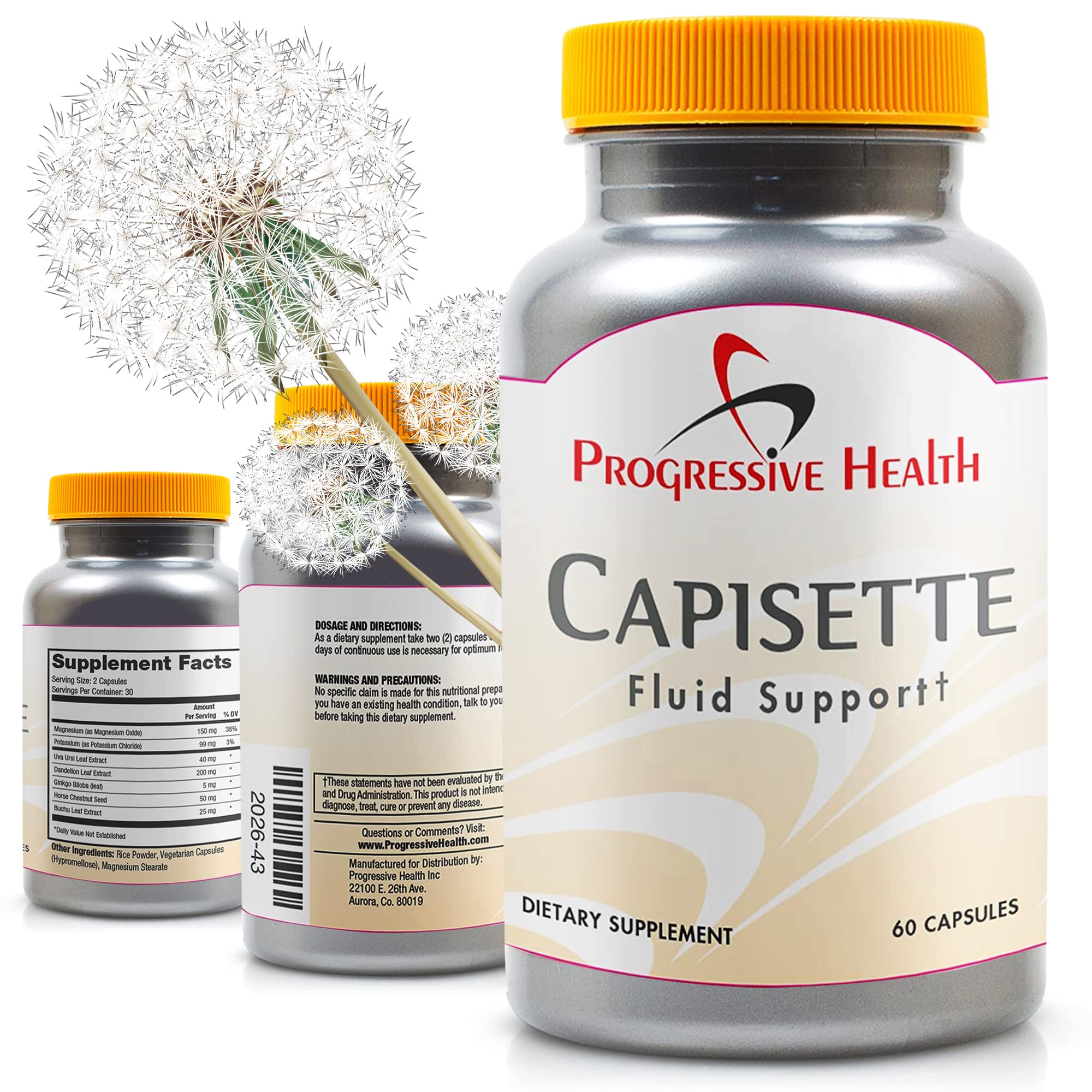 Capisette Water Retention Support - Reduces Swollen Feet, Ankles, and Legs - Reduce Progressive Health buy supplements canada
