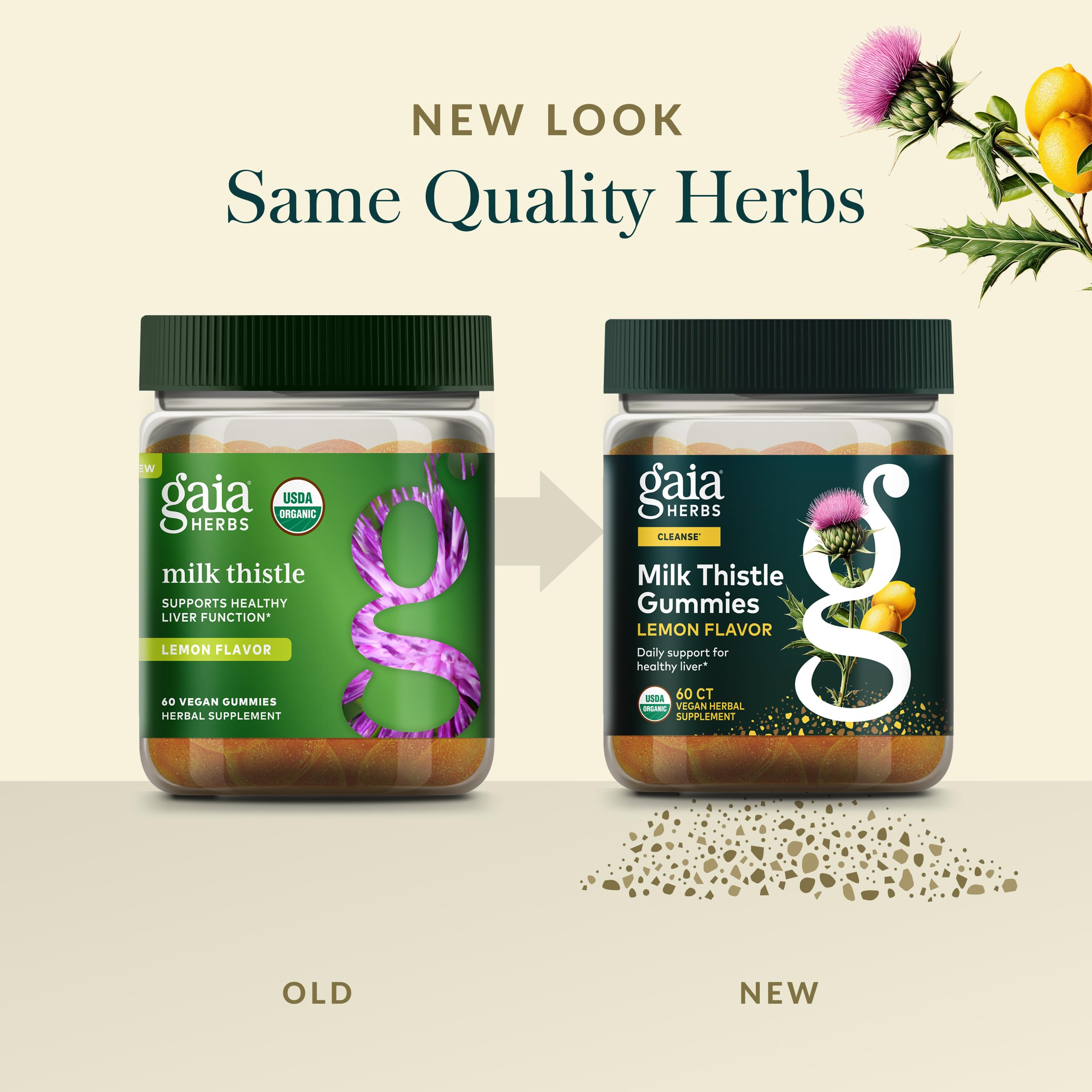 Gaia Herbs Milk Thistle Gummies - Herbal Supplement with Antioxidant Properties for Liver Health & Liver Detox - Lemon Flavored - 60 Vegan Gummies Gaia Herbs buy supplements canada
