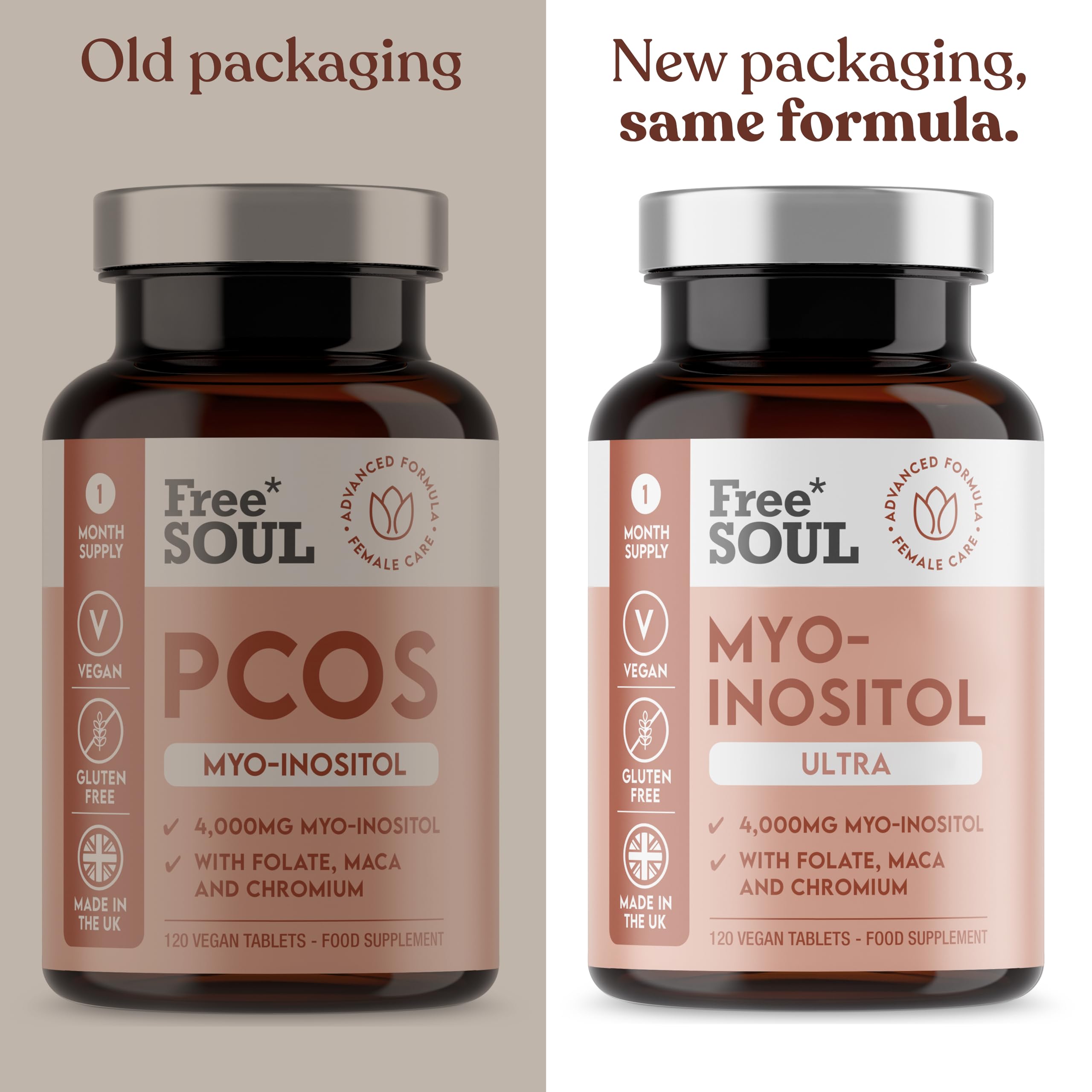 Free Soul Myo-Inositol Ultra Supplement with 4,000mg Myo-Inositol, 200ug Folate, 100ug Free Soul buy supplements canada