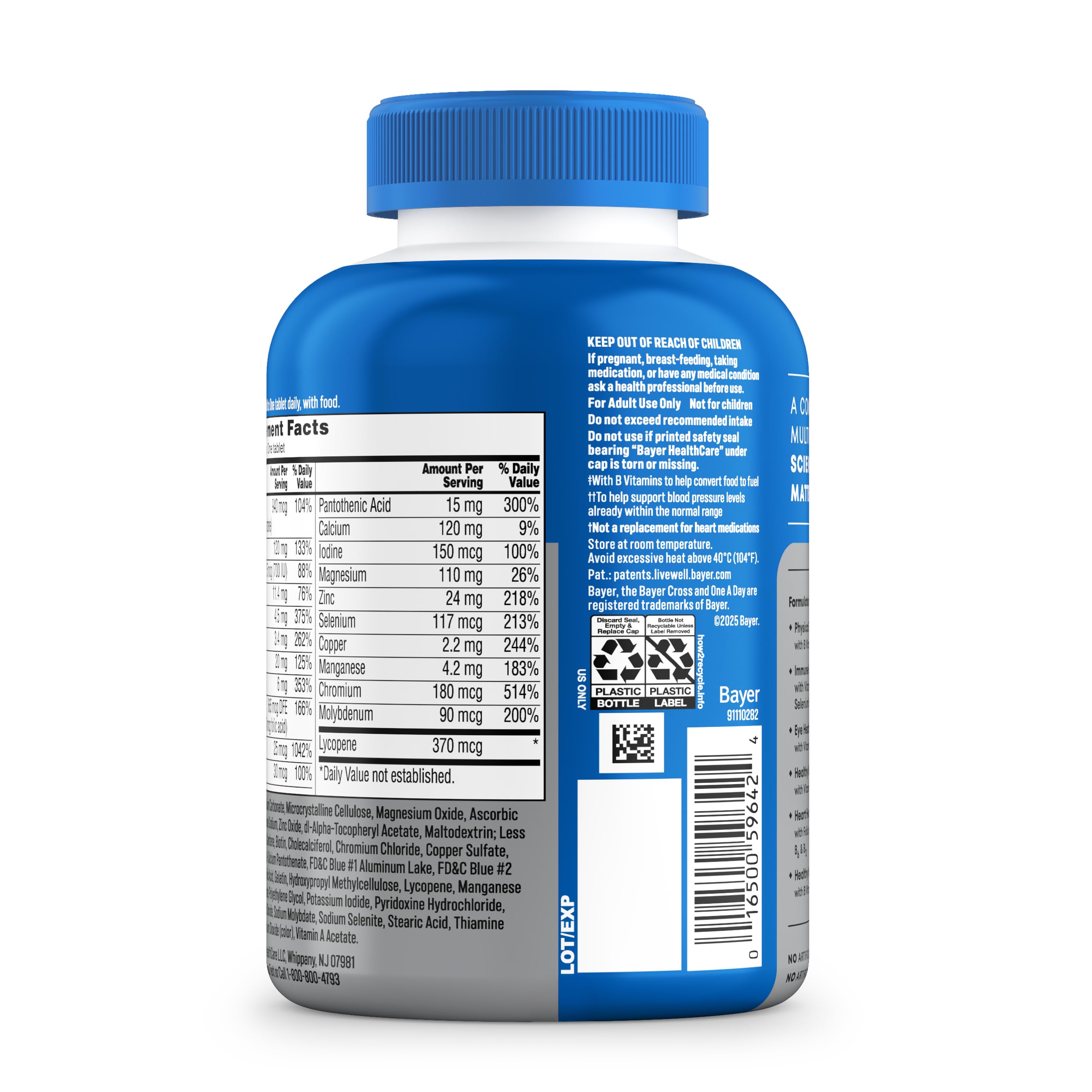 One A Day Men’s 50+ Healthy Advantage Multivitamin, Multivitamin for Men with Vitamins A, C, E, B6, B12, Calcium and Vitamin D, Tablet, 200 Count (Pack of 1) ONE A DAY buy supplements canada
