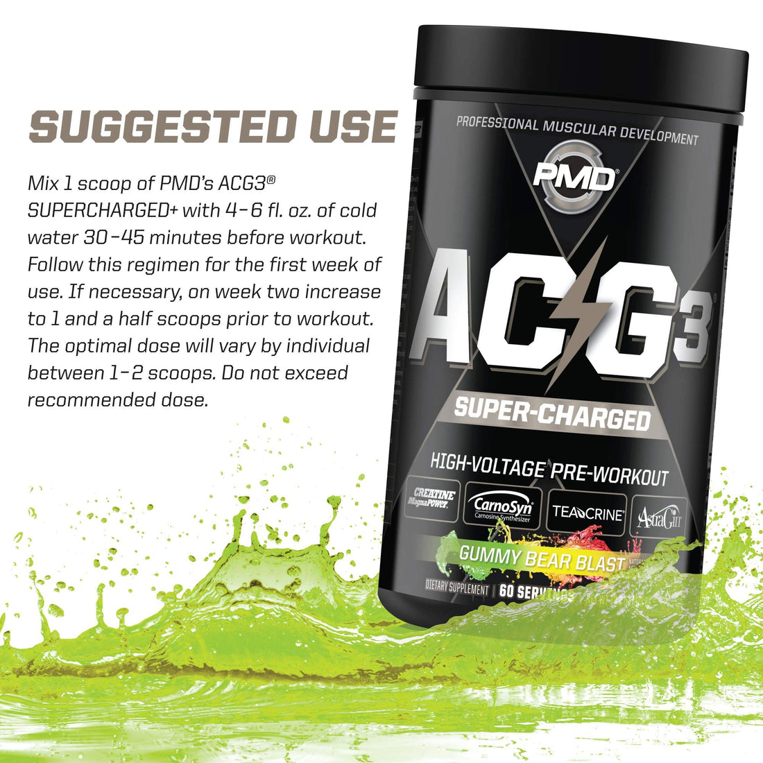 PMD Sports ACG3 Supercharged - Pre Workout - Powerful Strength, High Energy, Maximize PMD buy supplements canada