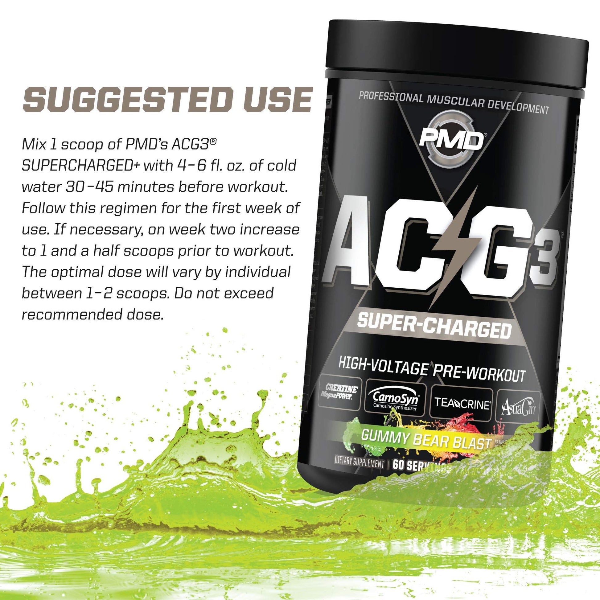 PMD Sports ACG3 Supercharged - Pre Workout - Powerful Strength, High Energy, Maximize PMD buy supplements canada