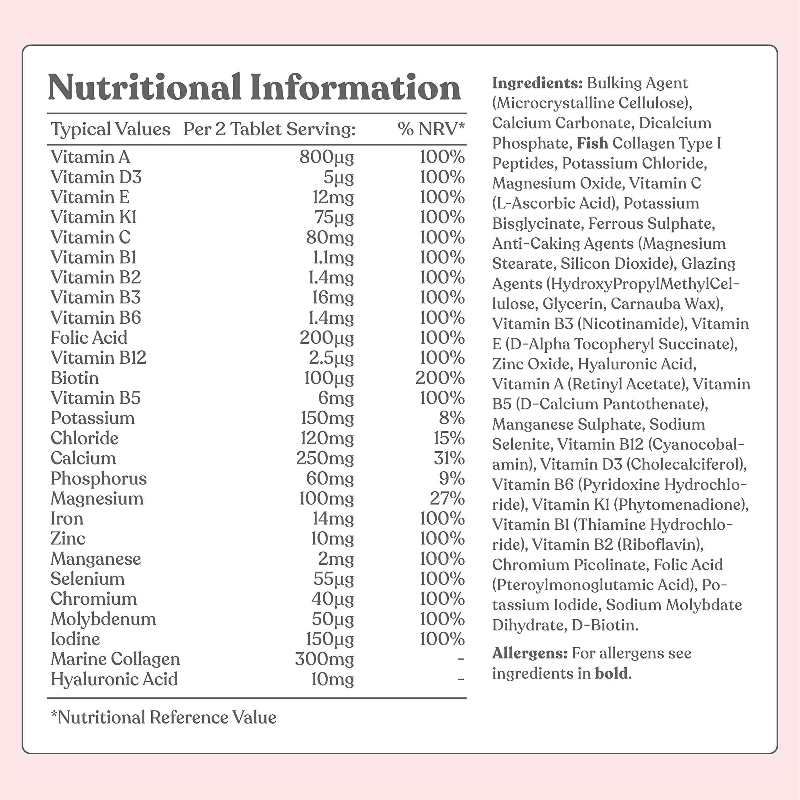 Women's Multivitamins and Minerals with Collagen & Hyaluronic Acid - 27 Essential Free Soul buy supplements canada