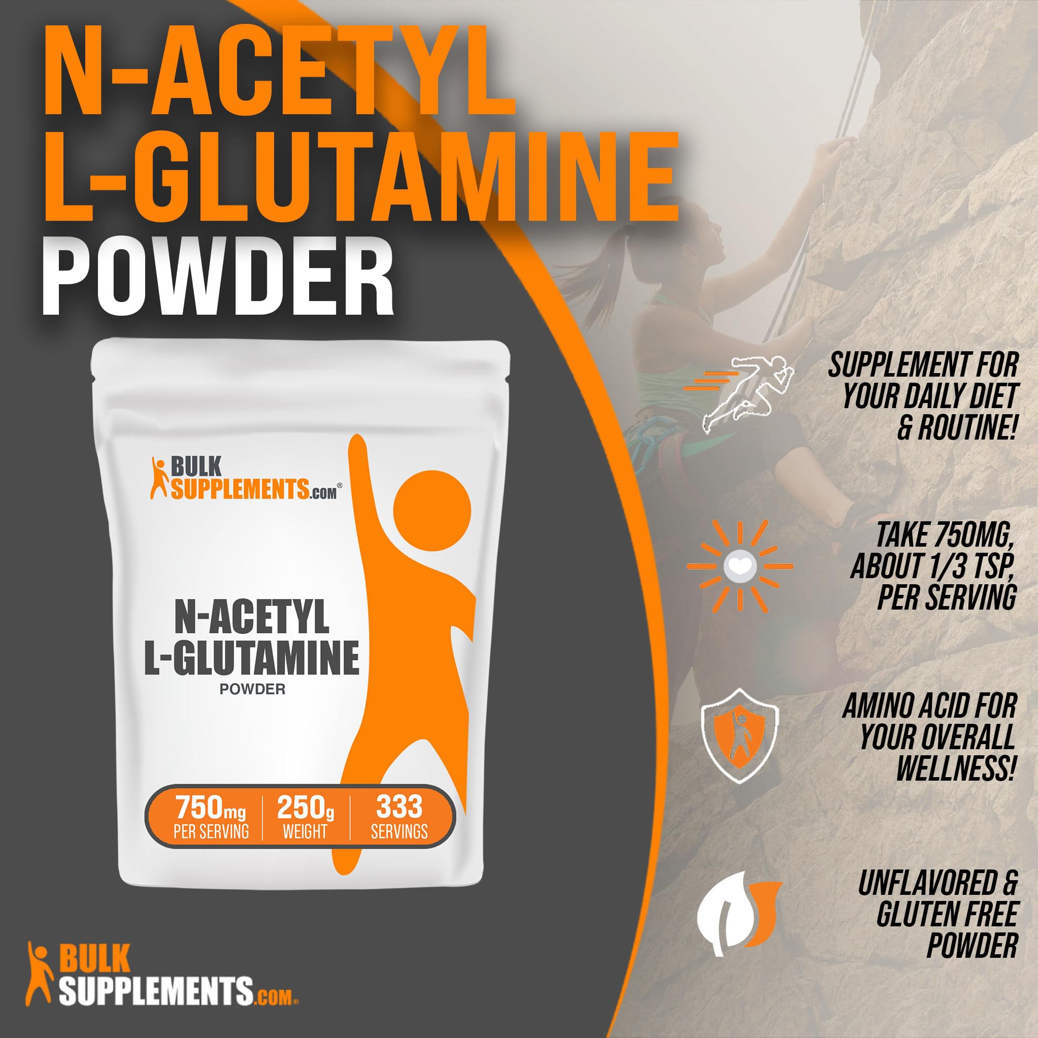 BULKSUPPLEMENTS.COM N-Acetyl L-Glutamine Powder - Glutamine Supplement BULKSUPPLEMENTS.COM buy supplements canada