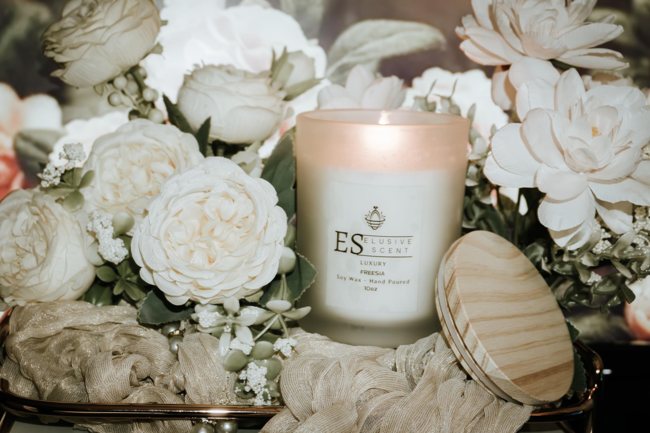 Freesia | 10oz | Luxury Candle | Scented Candle | Aromatherapy | Essential Fragrance Oils | 100% Soy Wax Elusive Scent buy supplements canada