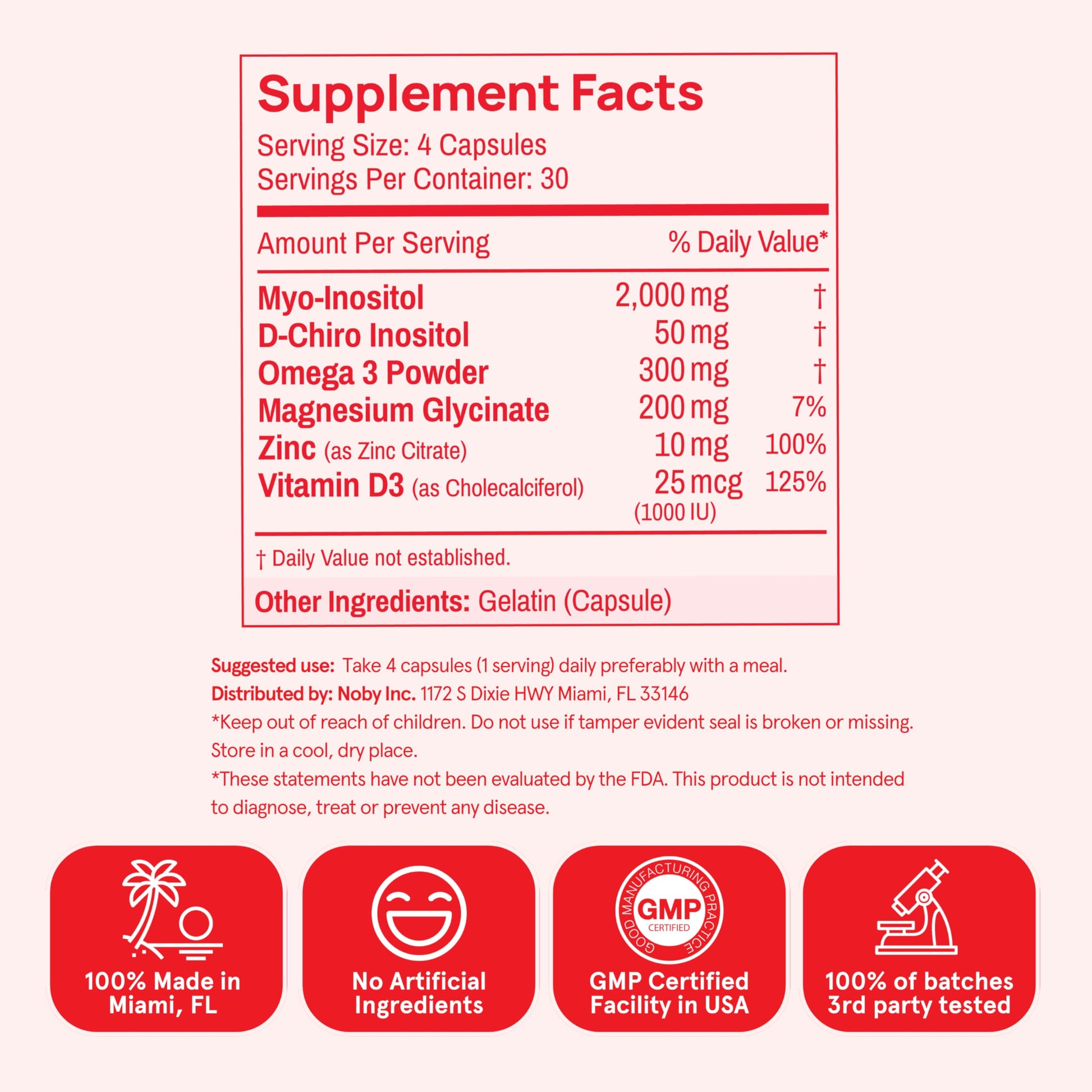 Peach Perfect Inositol Multivitamin – Myo-Inositol & D-Chiro 40:1 Blend, Omega-3, Vitamin D3, Magnesium, Zinc – Supports Women’s Health, Mood, Energy, Supplement – 30 SVG Peach Perfect buy supplements canada