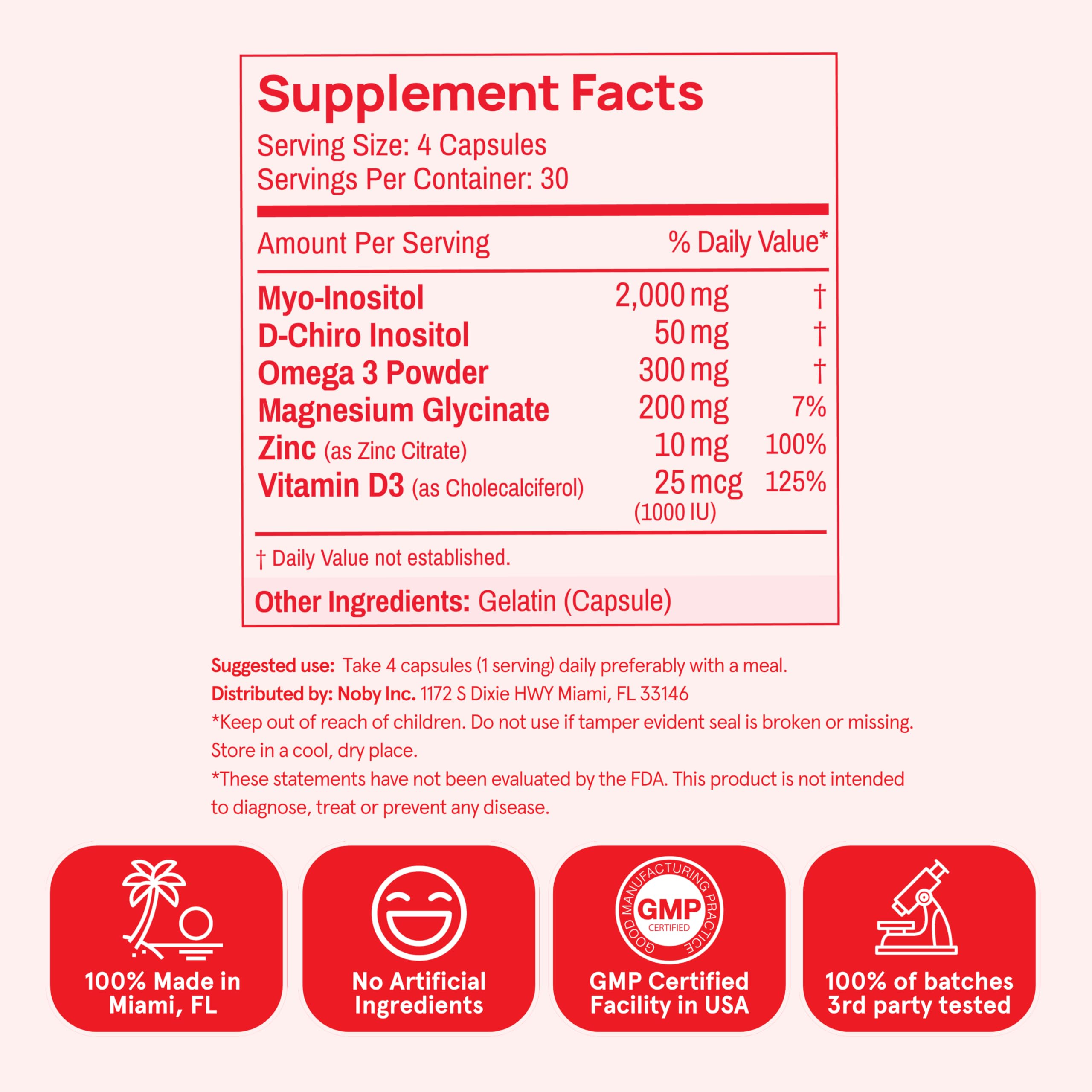 Peach Perfect Inositol Multivitamin – Myo-Inositol & D-Chiro 40:1 Blend, Omega-3, Vitamin D3, Magnesium, Zinc – Supports Women’s Health, Mood, Energy, Supplement – 30 SVG Peach Perfect buy supplements canada