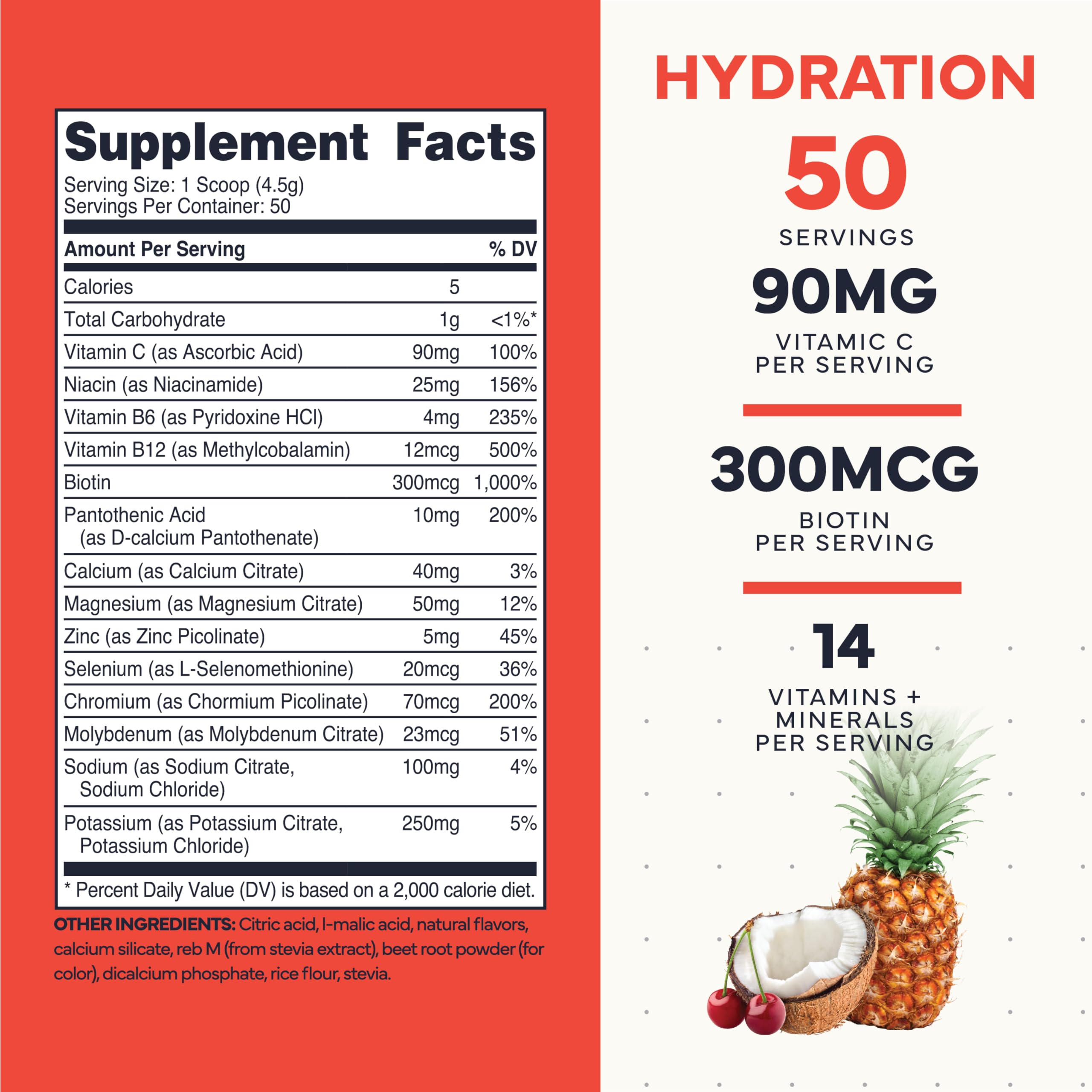 Type Zero Clean Electrolytes Hydration Powder Drink Mix + 14 Essential Vitamins & Minerals - Sugar Free, Zero Artificial Ingredients - Fruit Punch, 50 Servings Type Zero buy supplements canada