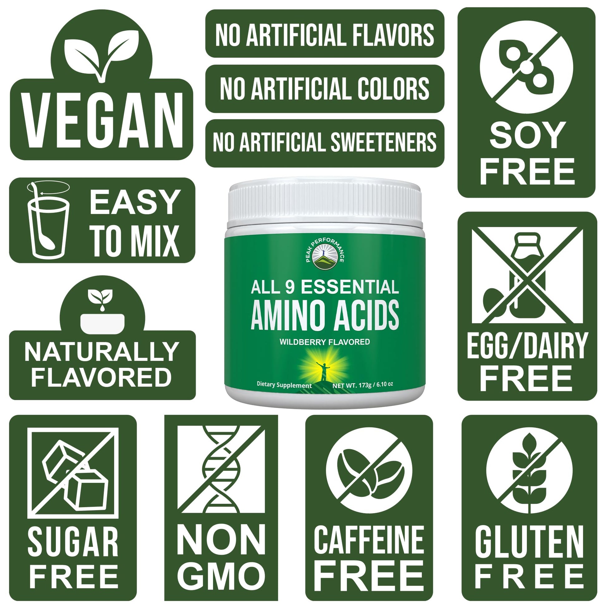 All 9 Essential Amino Acids Powder. Pre + During + Post Workout with EAAs + BCAAs for Energy, Muscle Growth, and Recovery. Non-GMO BCAA and EAA Powders for Men + Women. 3rd Party Tested. Wildberry Peak Performance buy supplements canada