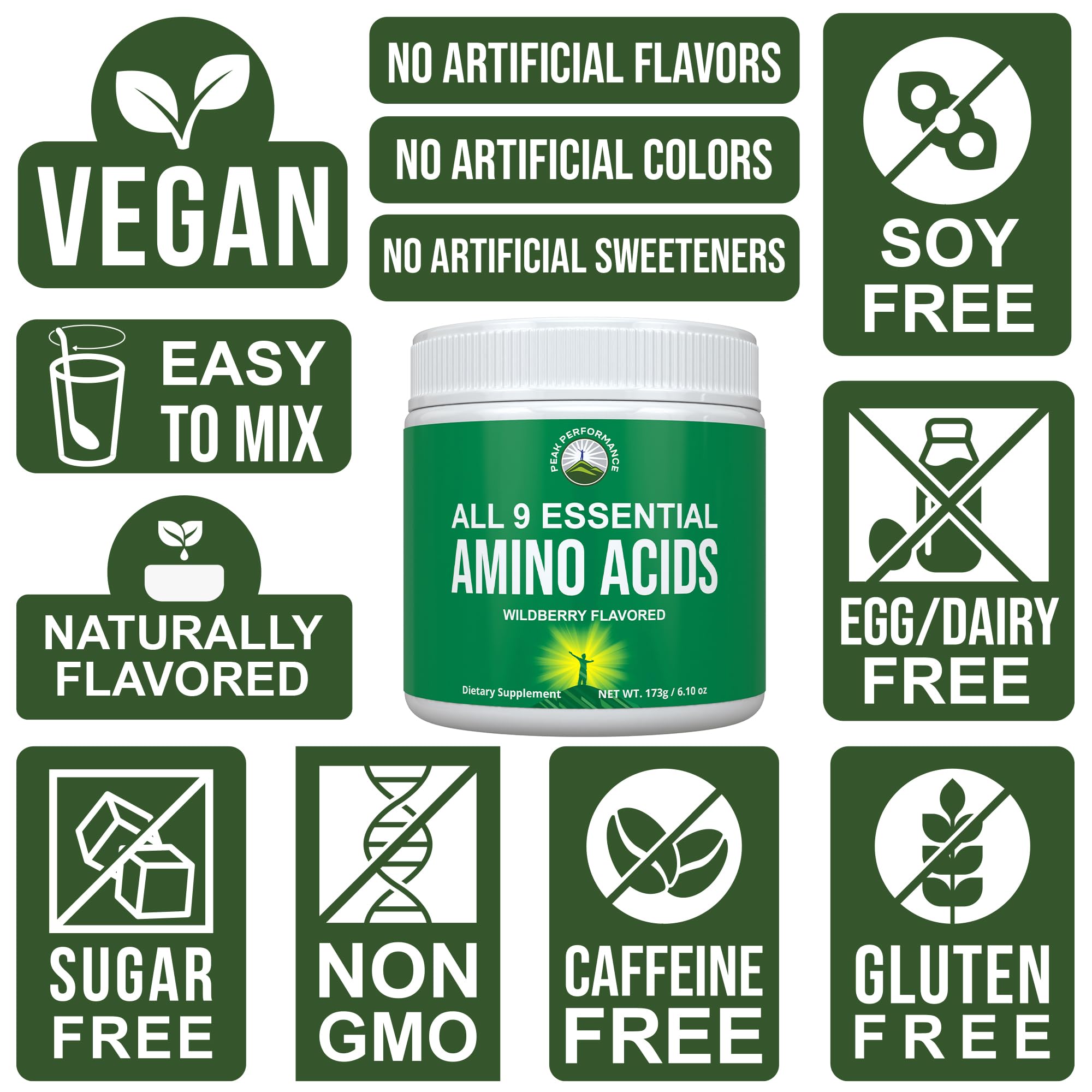 All 9 Essential Amino Acids Powder. Pre + During + Post Workout with EAAs + BCAAs for Energy, Muscle Growth, and Recovery. Non-GMO BCAA and EAA Powders for Men + Women. 3rd Party Tested. Wildberry Peak Performance buy supplements canada