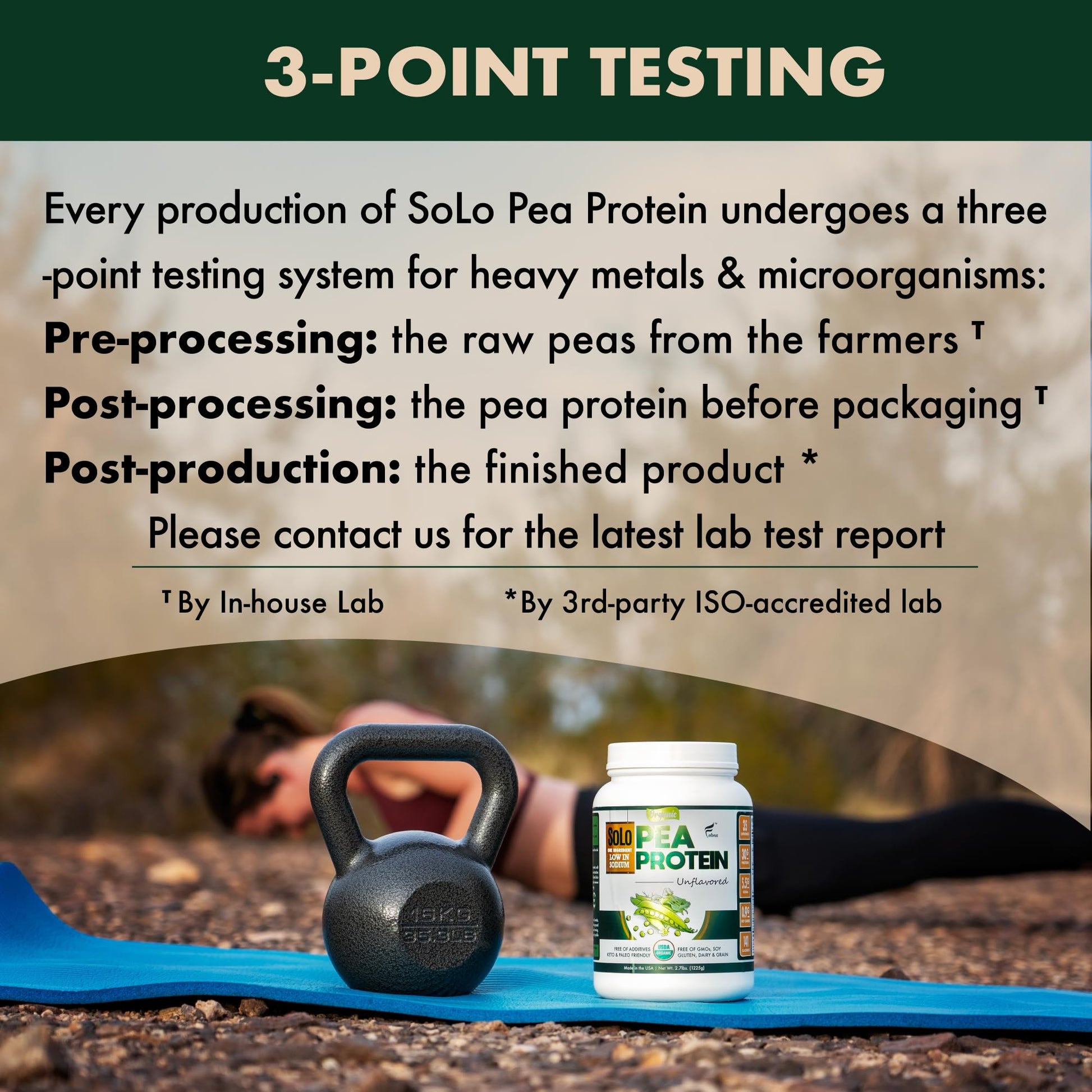 SOLO Organic Pea Protein Isolate, Low in Sodium, Canada Grown Peas, 100% Vegan, Non-GMO, Unflavored Plant Based Protein Powder with BCAA, Keto & Paleo Friendly, FOLONA buy supplements canada