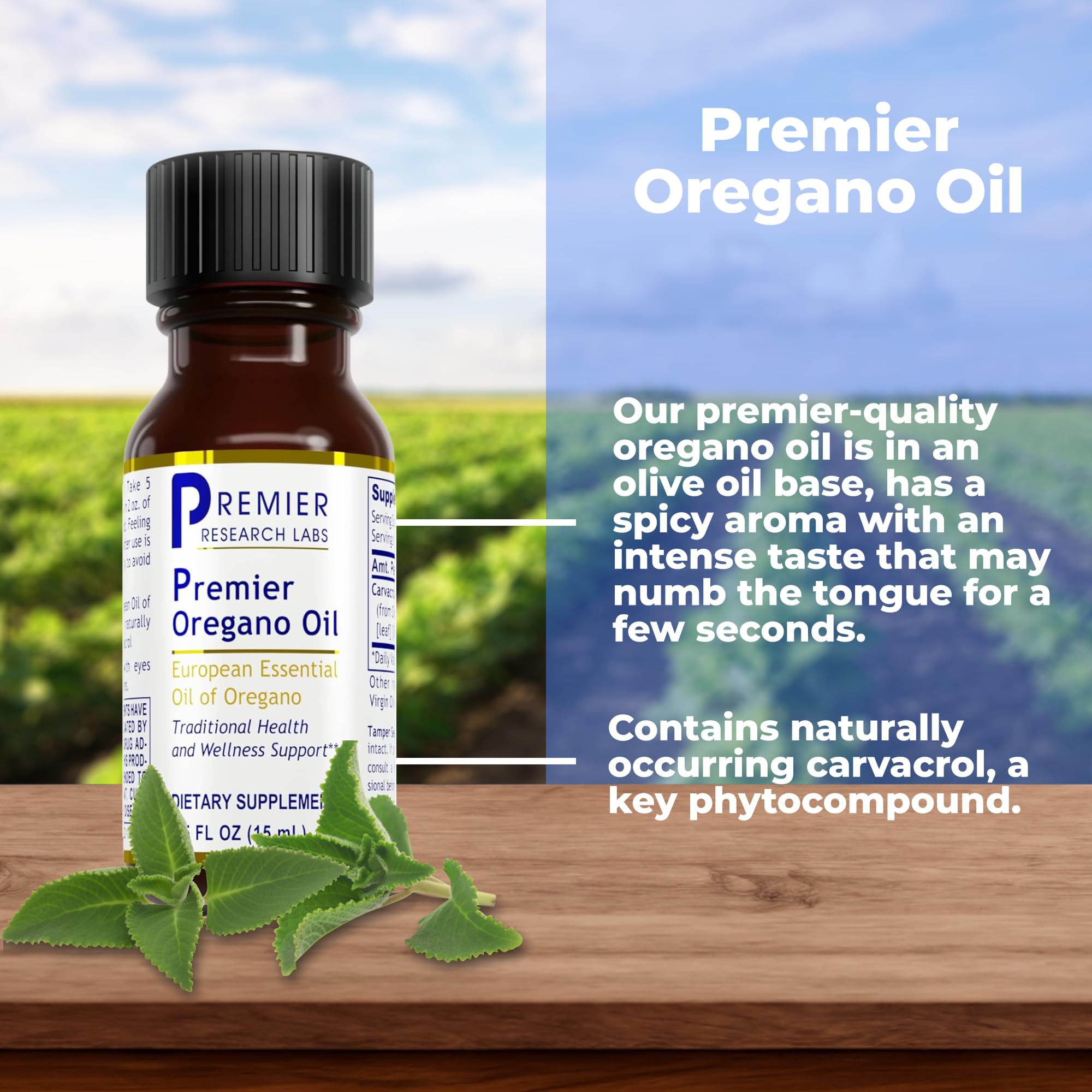Premier Research Labs Premier Oregano Oil - Oil of Oregano Drops with Carvacrol, Edible Oregano Essential Oil Supplement for Immune & Gut Health - 0.5 Fl Oz Premier Research Labs buy supplements canada