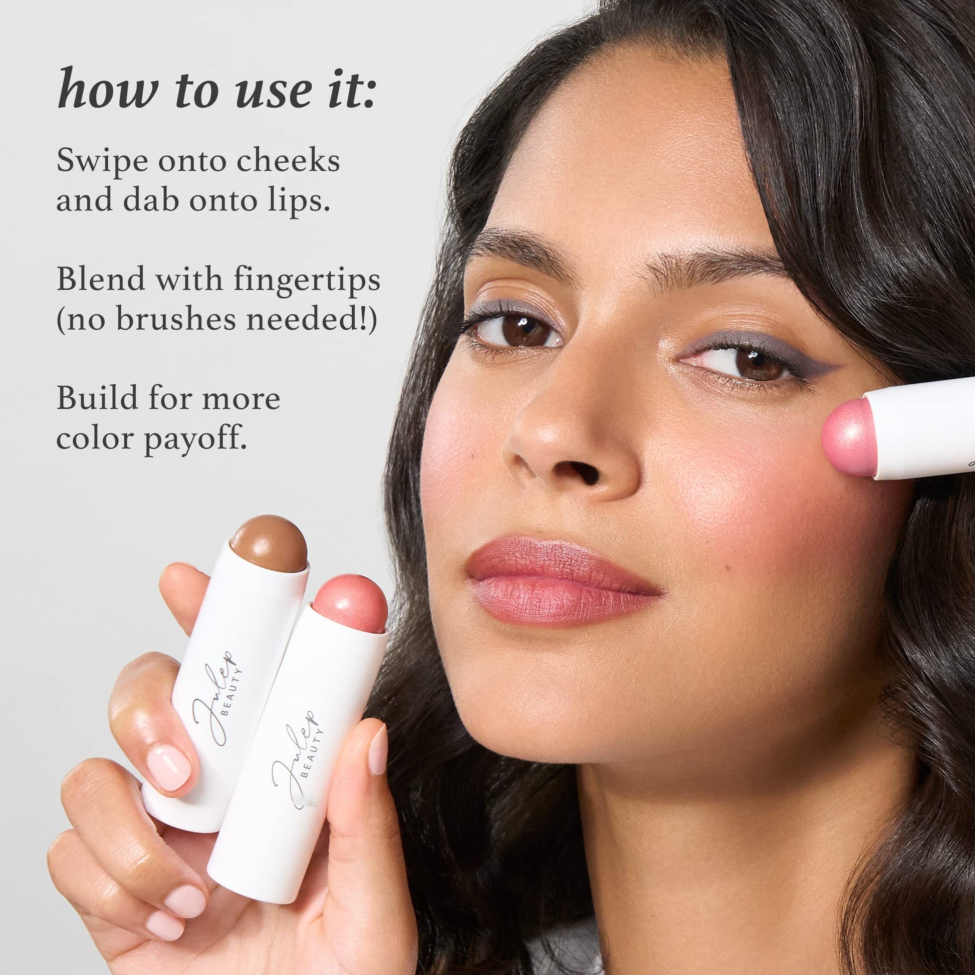 Julep Skip The Brush Cream to Powder Blush Stick - Muted Mauve - Blendable and Buildable Color - 2-in-1 Blush and Lip Makeup Stick Julep buy supplements canada
