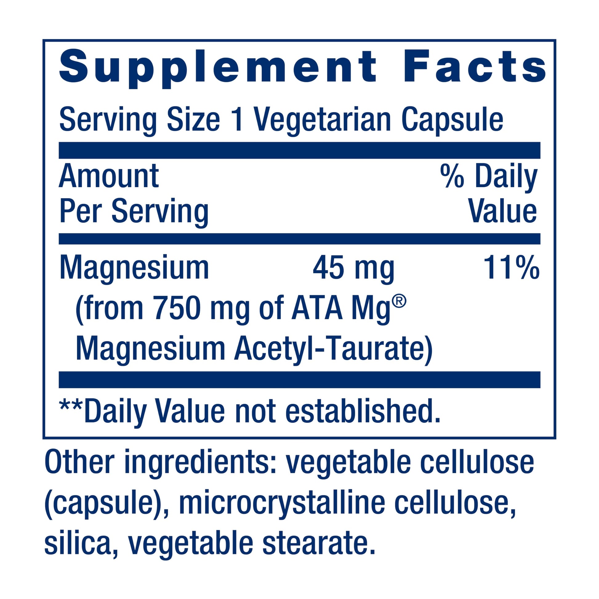 Life Extension Calm-Mag, Magnesium Acetyl taurinate, Daily Stress Management Formula, Supports Calmness and Relaxation, Gluten-Free, Non-GMO, Vegetarian, 30 Capsules Life Extension buy supplements canada