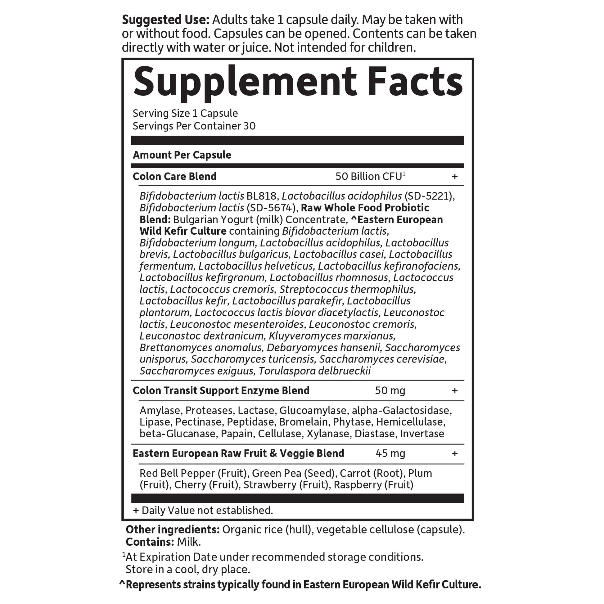 Garden of Life Probiotics for Women and Men - Raw Probiotics Colon Care 50 Billion CFU and Enzymes, Shelf Stable Once Daily Acidophilus Probiotic for Regularity and Immune Health Support, 30 Capsules Garden of Life buy supplements canada