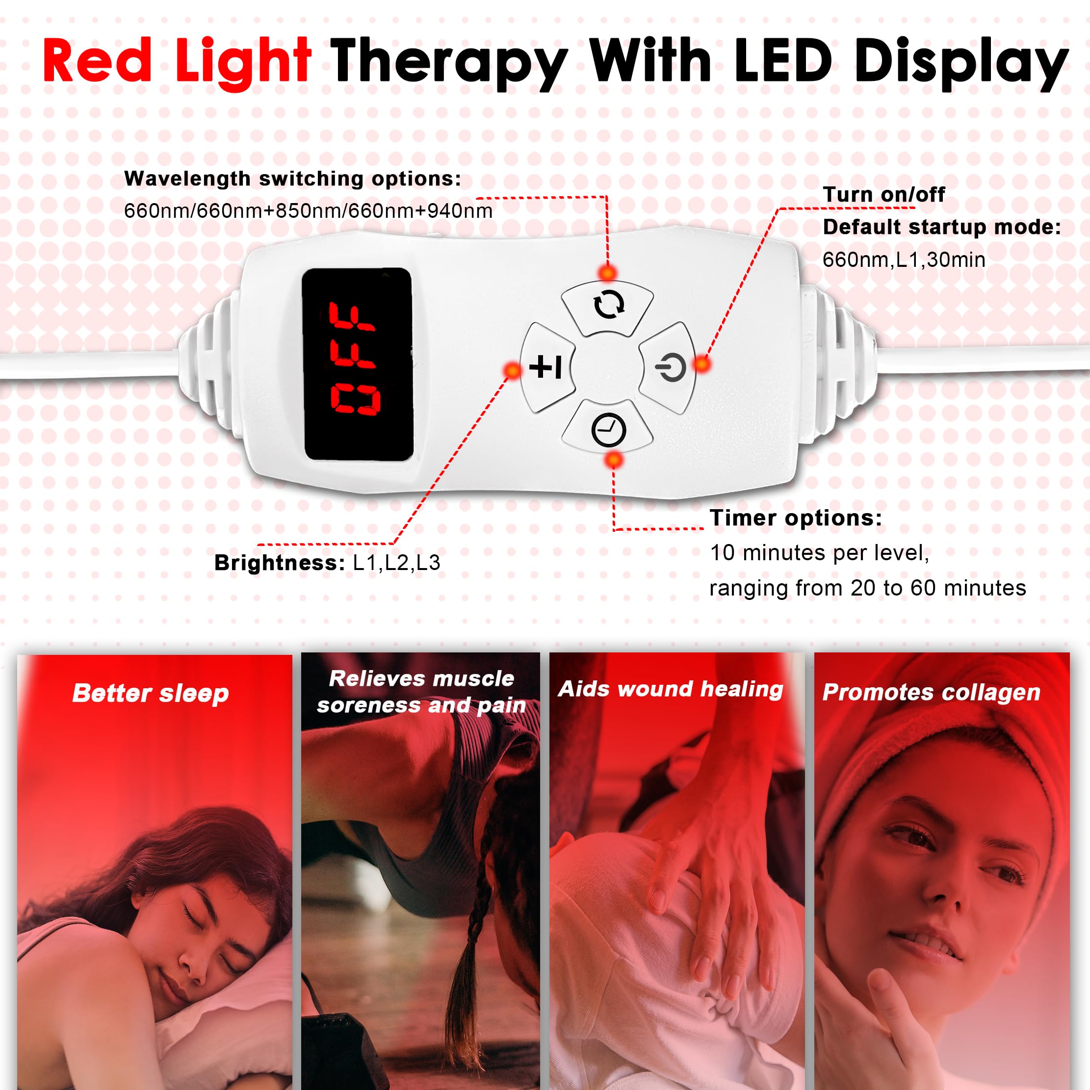 Akarishin Red Light Therapy Lamp- 660nm Red Light,850nm & 940nm Infrared Light Therapy Akarishin buy supplements canada
