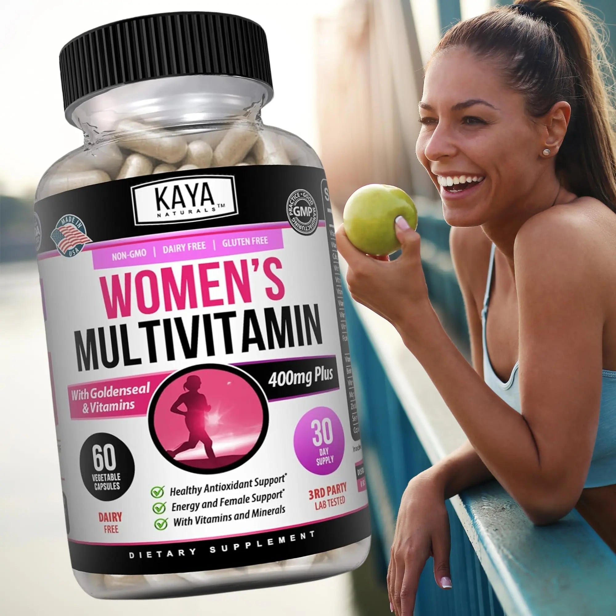 Kaya Naturals Women's Multivitamin, Overall Healthy Antioxidant, and Immune Support, Vitamins A, D, C, E, Biotin Kaya Naturals buy supplements canada