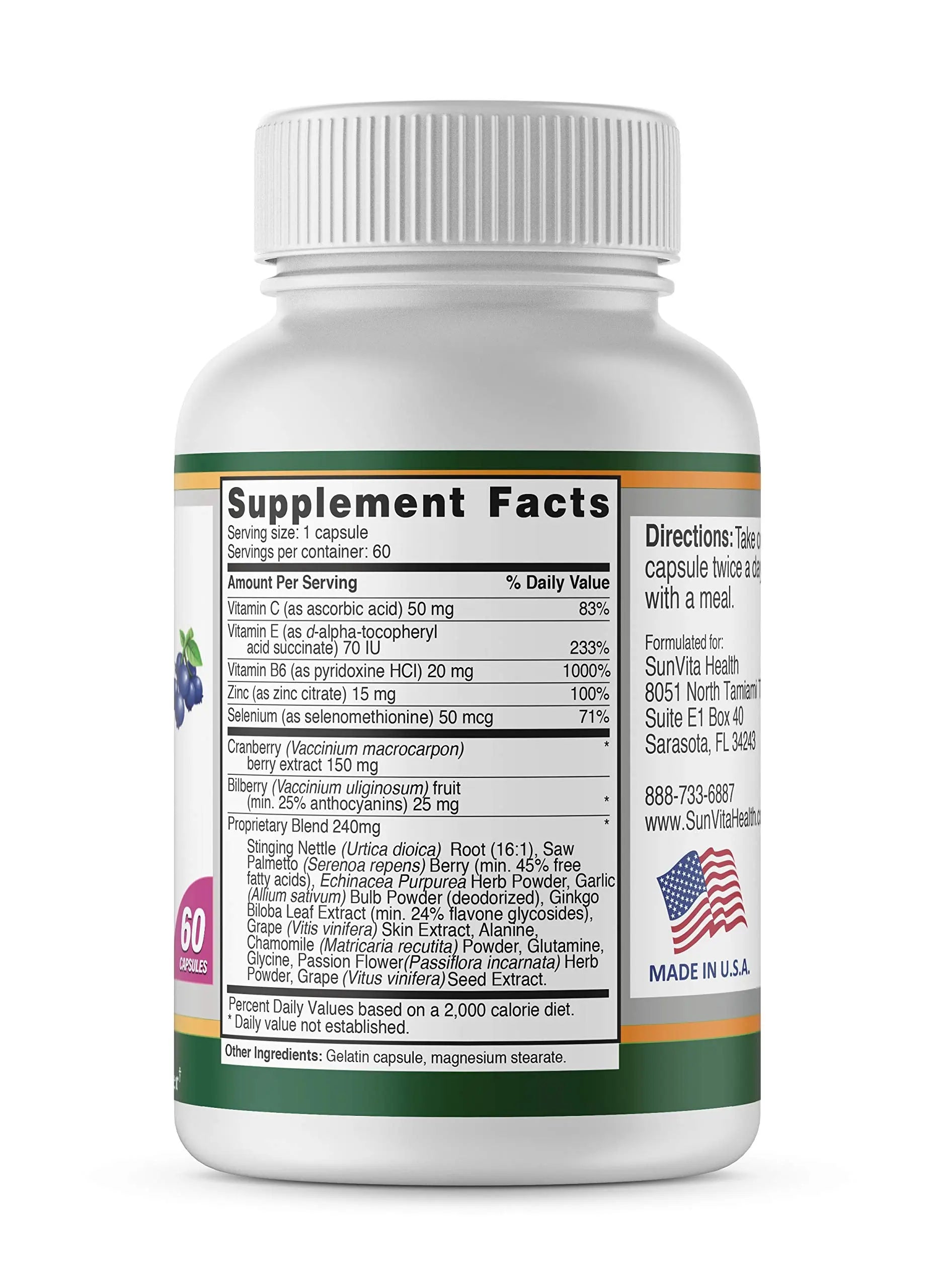 SunVita Health - Bladder Balance® - Bladder Control for Women • Bladder Issues Such as Urinary Frequency, Urgency and Urinary Tract Issues! SunVita Health buy supplements canada