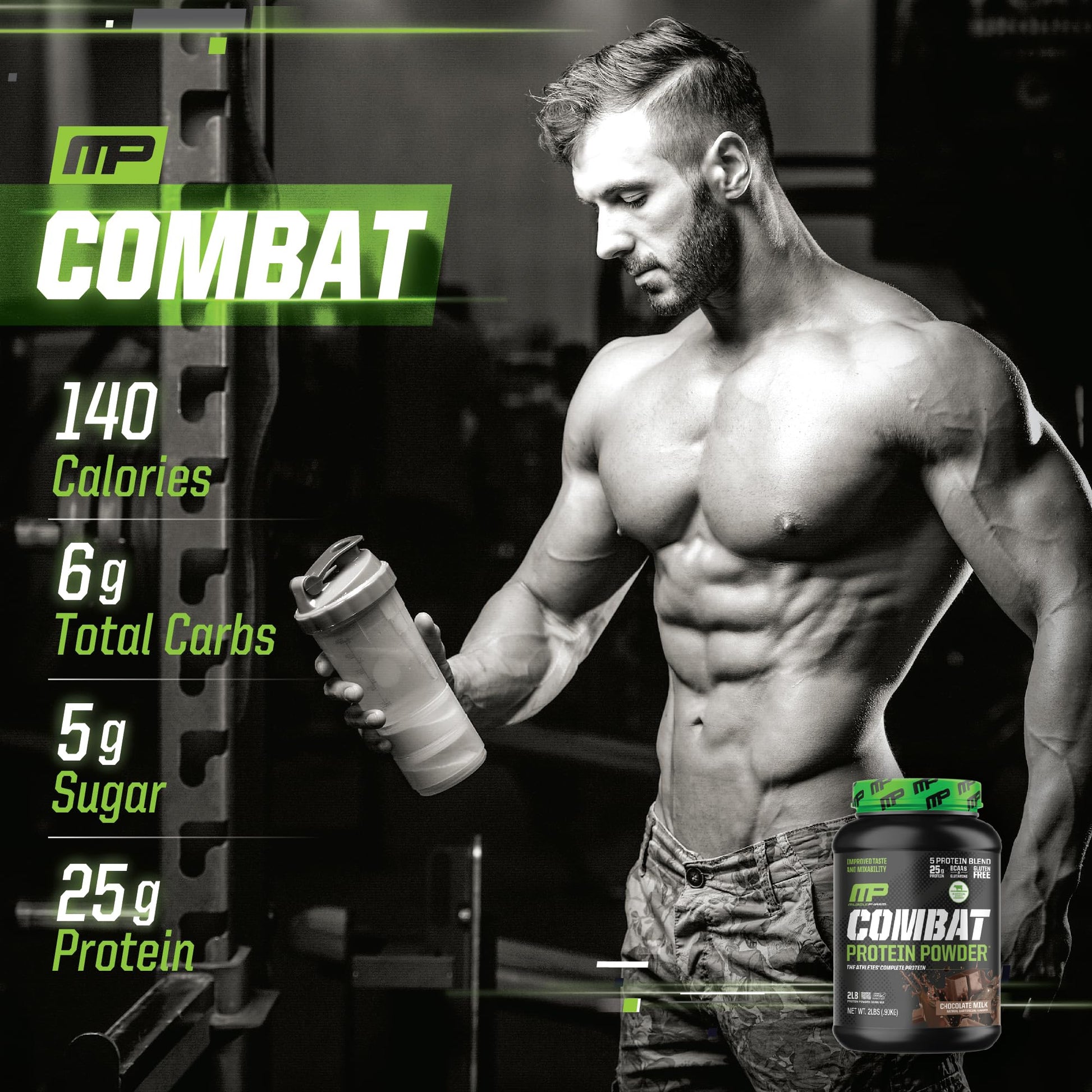Muscle Pharm Combat Protein Powder, Fuels Muscles for Productive Workouts, 5 Protein Muscle Pharm buy supplements canada