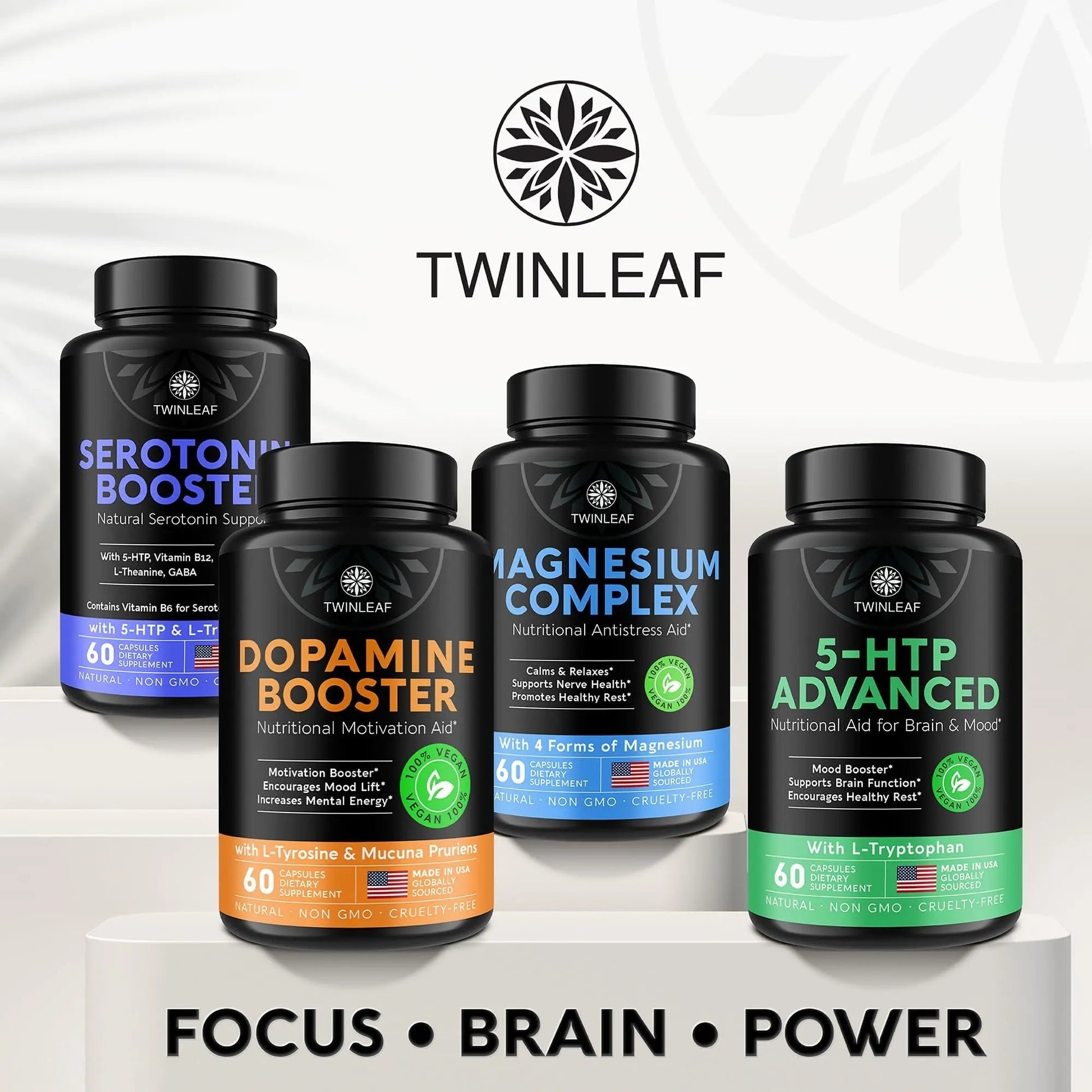TWINLEAF Dopamine Brain Support Supplement, 1000 mg Blend - Made in USA - with DMAE, Vitamin B12 and L-Tyrosine TWINLEAF buy supplements canada