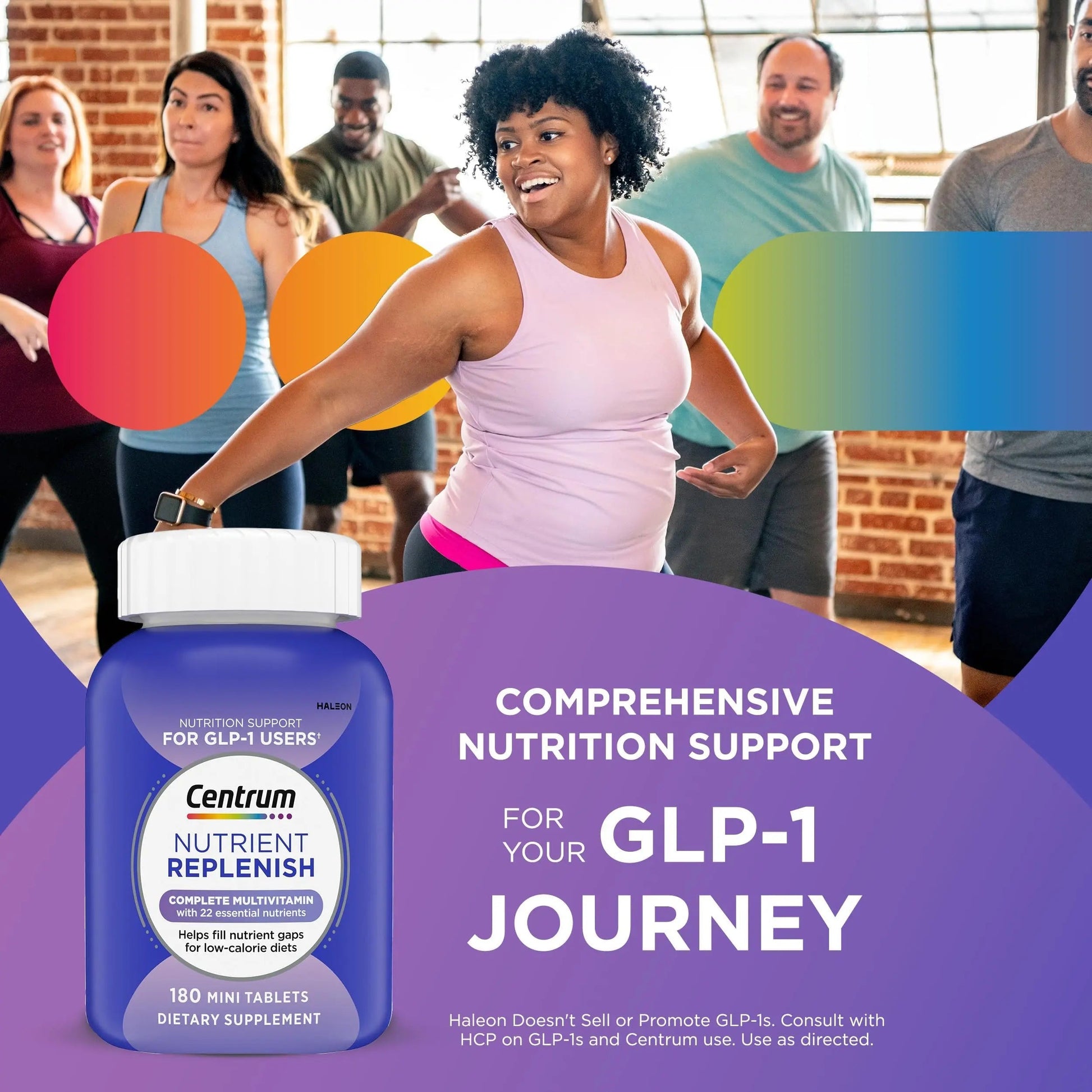Centrum Nutrient Replenish GLP-1 Nutrition Support Multivitamin for Whole Body Health and Appearance - 180 Tablets, 6 Month Supply Centrum buy supplements canada