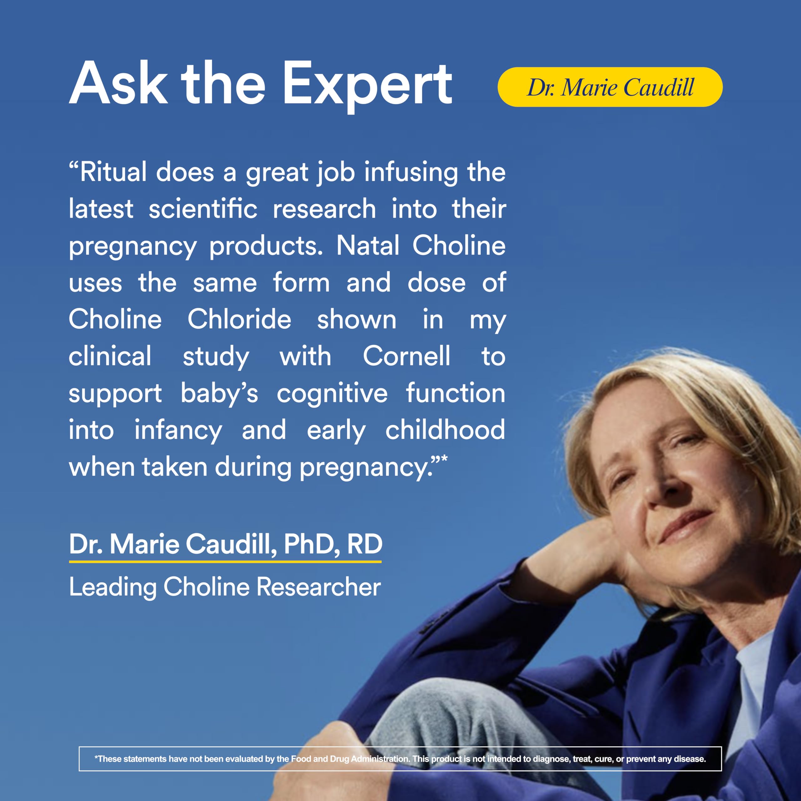Ritual Natal Choline Supplement - 550mg - to Support Baby’s Cognitive Function When Taken During Pregnancy and Postpartum Choline Content in Breastmilk Ritual buy supplements canada
