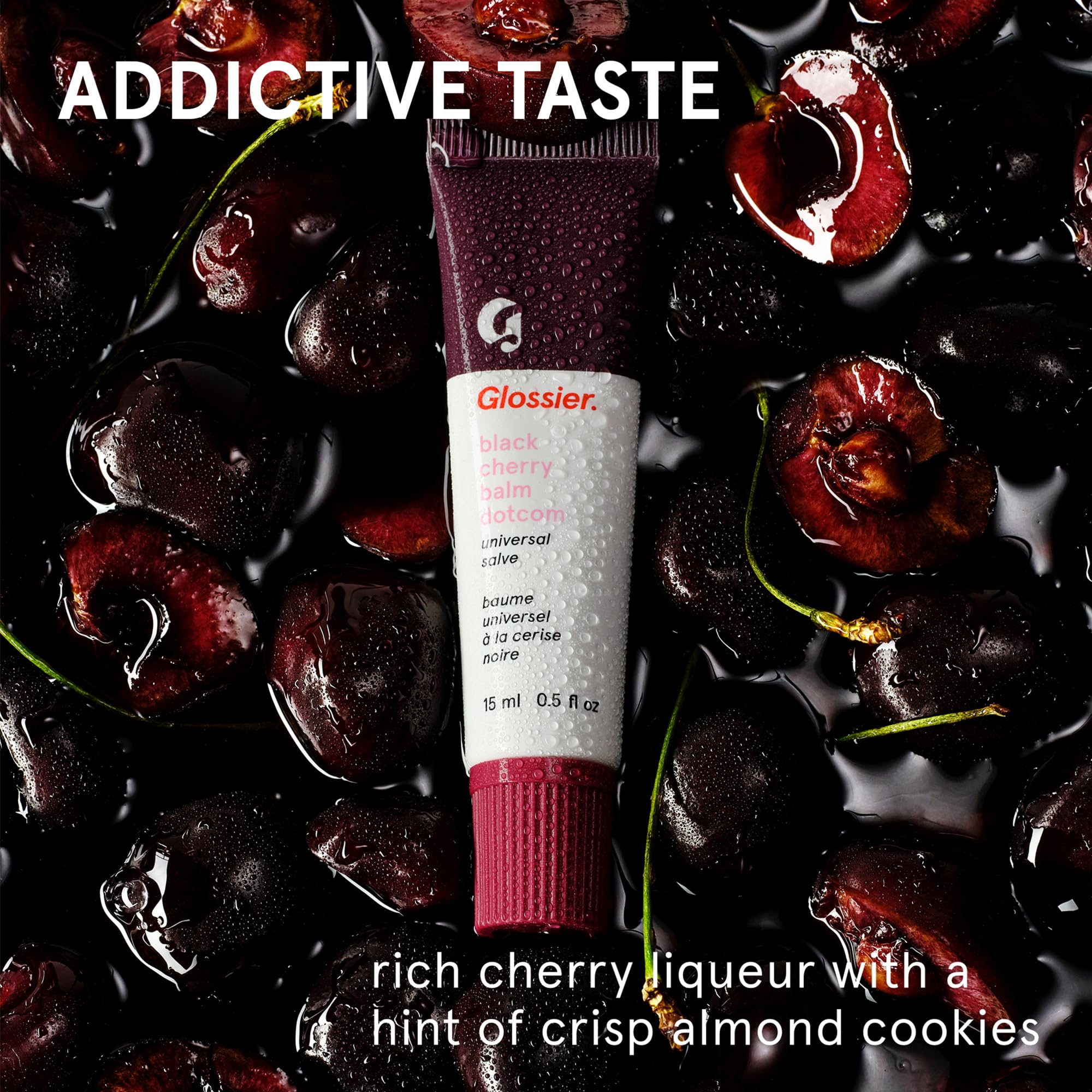 Glossier Balm Dotcom Hydrating Tinted Lip Balm - Universal Salve, Up to 12Hr Moisture for Dry Lips, Cuticles & Skin - Lanolin, Beeswax & Castor Oil - Black Cherry, Burgundy Tint, 15ml Glossier buy supplements canada