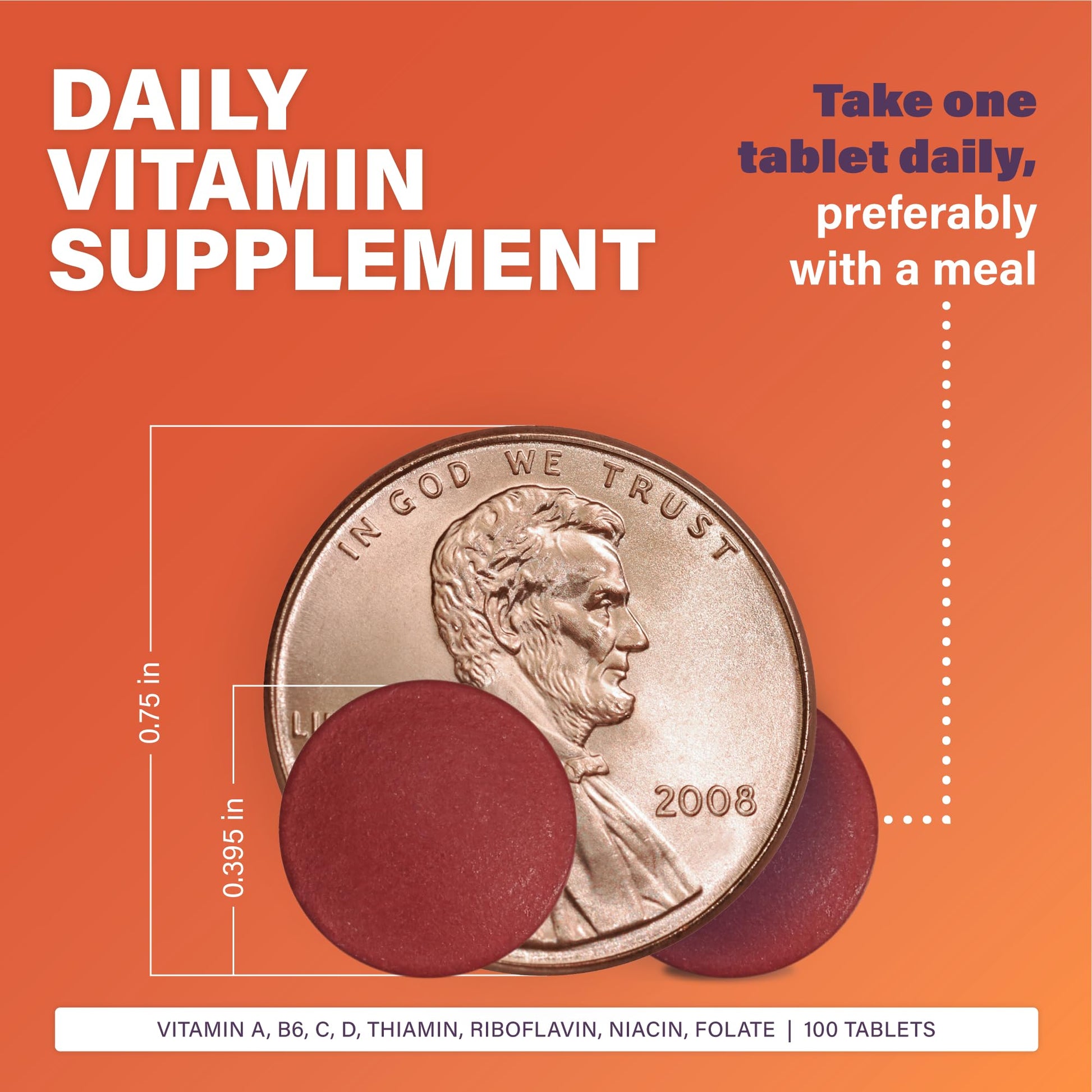 Rugby Daily-Vite Multivitamin - Daily Vitamin Supplement - 100 Tablets (1 Pack) RUGBY LABORATORIES buy supplements canada