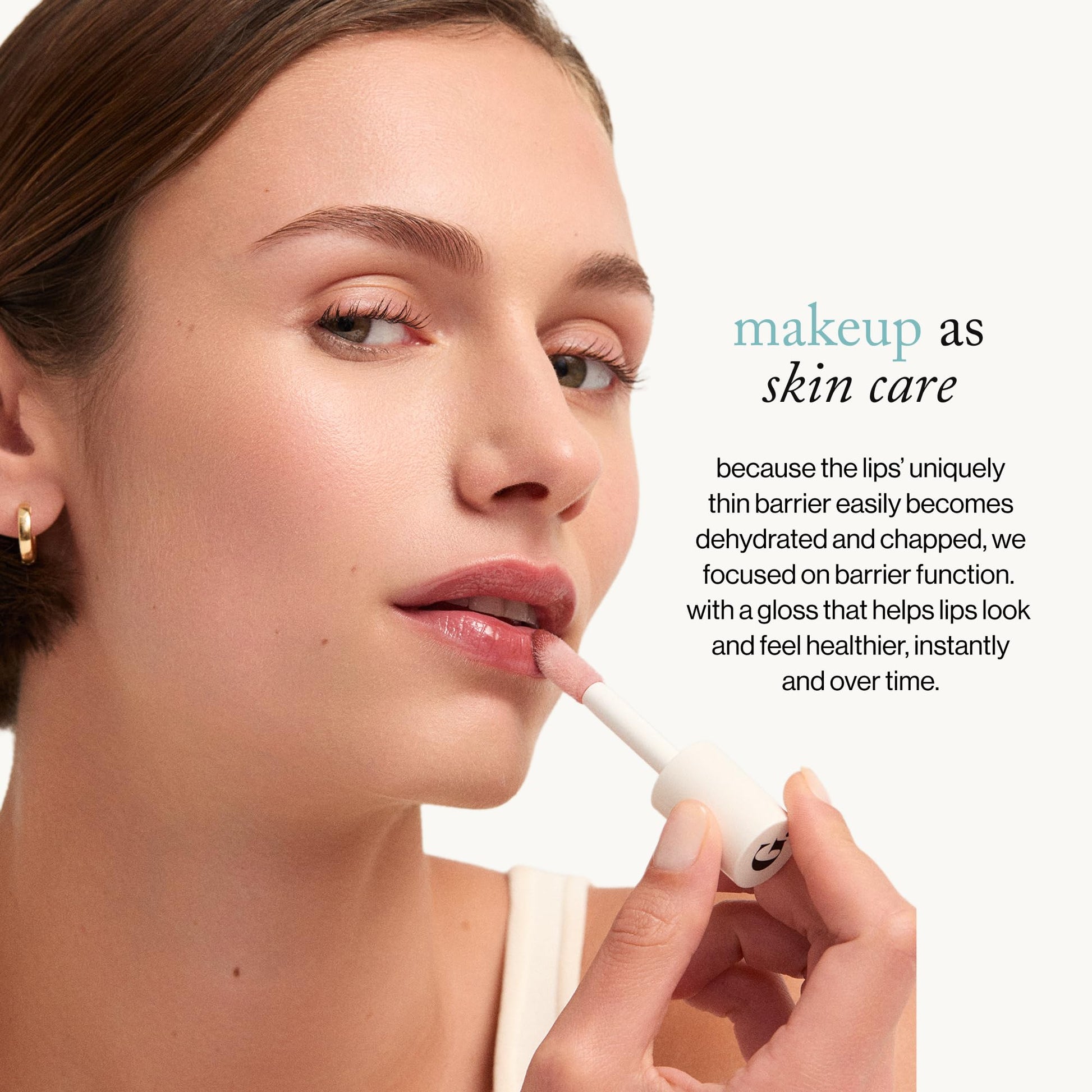 goop Beauty Hydra-Barrier Gel Gloss | Hydrating Lip Gloss to Moisturize & Plump Lips | Hyaluronic Acid & Vitamin E | Blossom - Sheer Petal Pink | 0.13 oz goop buy supplements canada