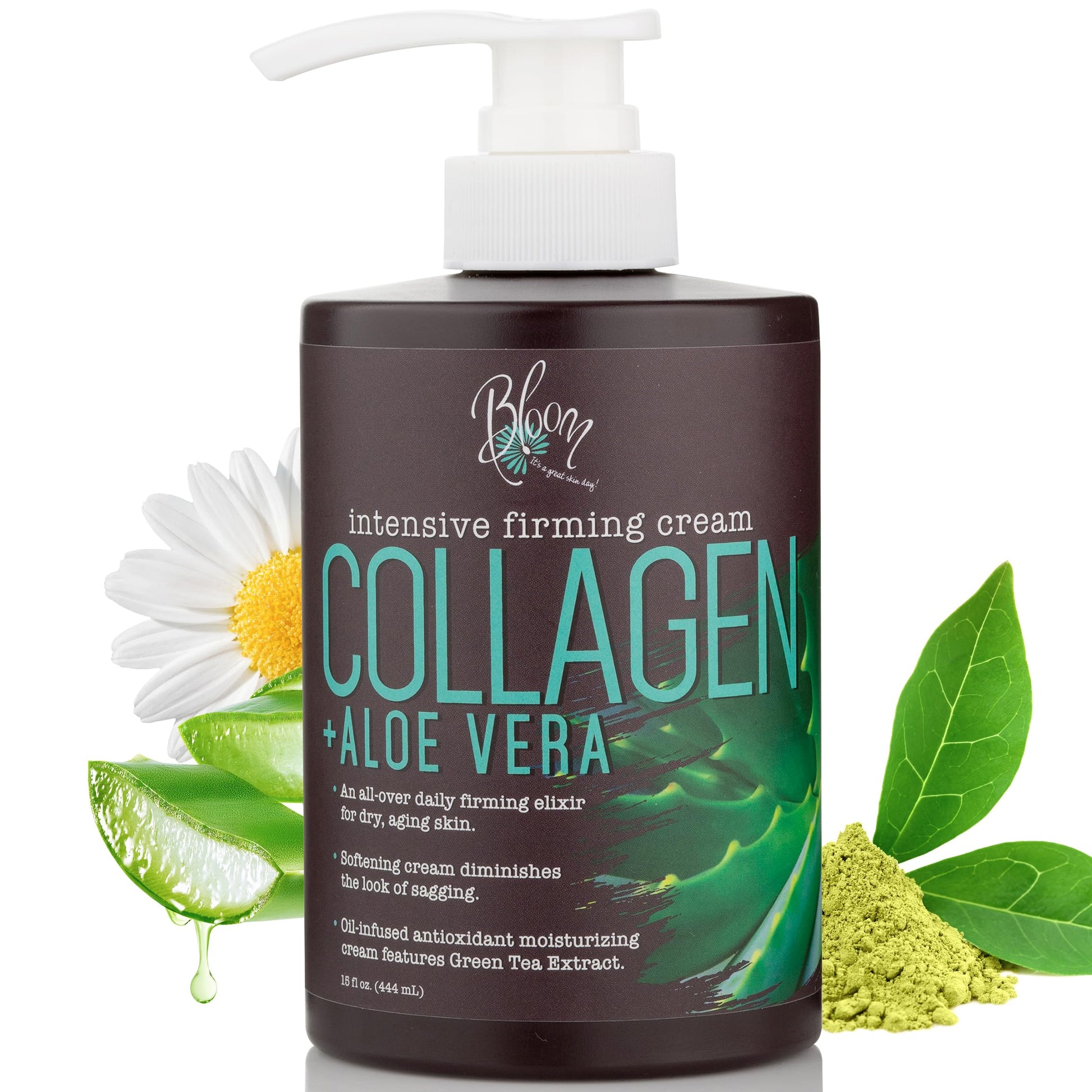 BLOOM Collagen Cream + Aloe Vera Moisturizer Body Lotion & Face Cream | Dry Skin BLOOM IT'S A GREAT SKIN DAY! buy supplements canada