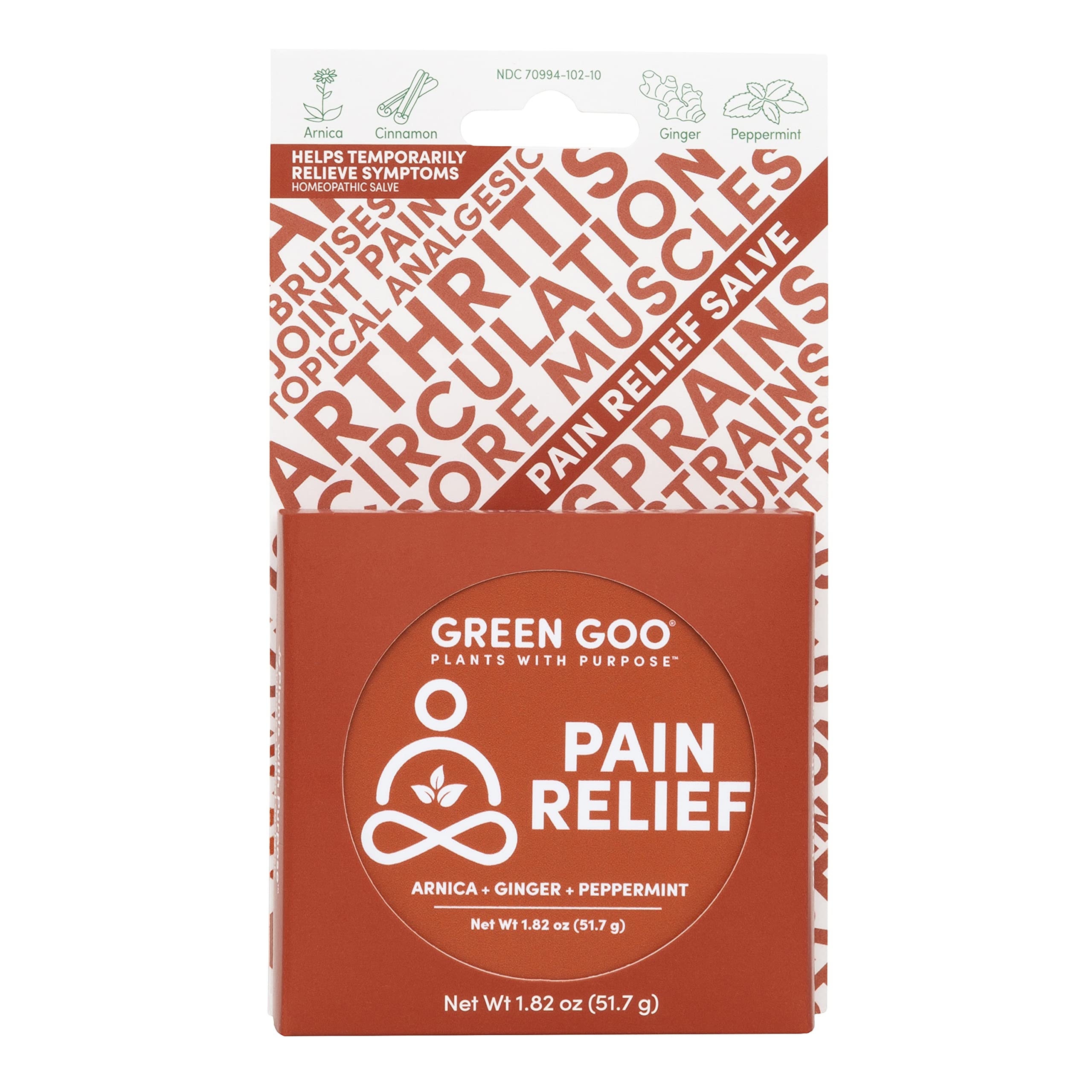 Green Goo Natural Skin Care Salve, Pain Relief with Arnica,1.82 Ounce Large Tin Green Goo buy supplements canada