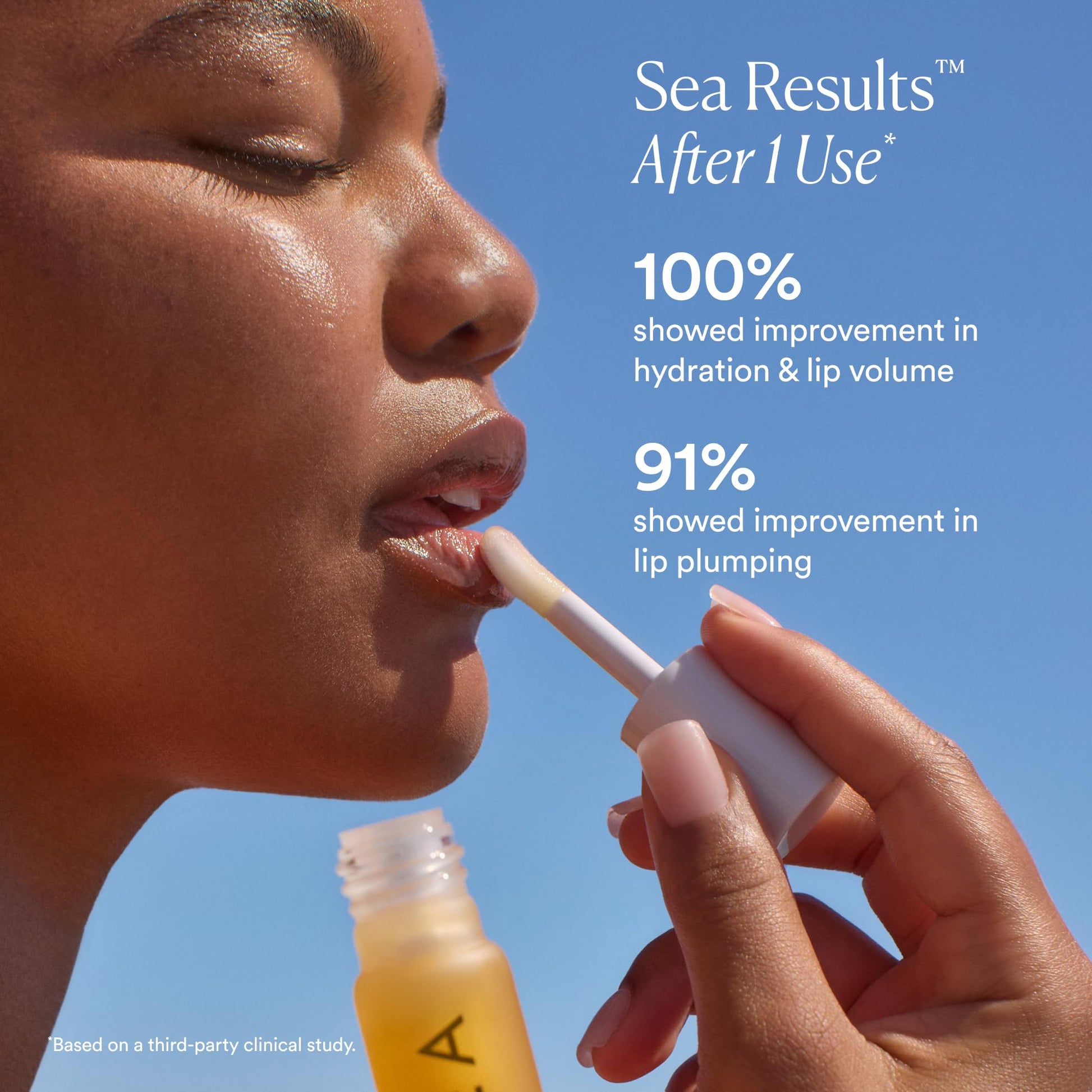 OSEA Hyaluronic Lip Oil Booster – Clean Beauty Lip Oil for Plump, Glossy, Hydrated Lips – Nourishing Seaweed & Meadowfoam Oil – Vegan, Non-Sticky, High-Shine Finish OSEA buy supplements canada