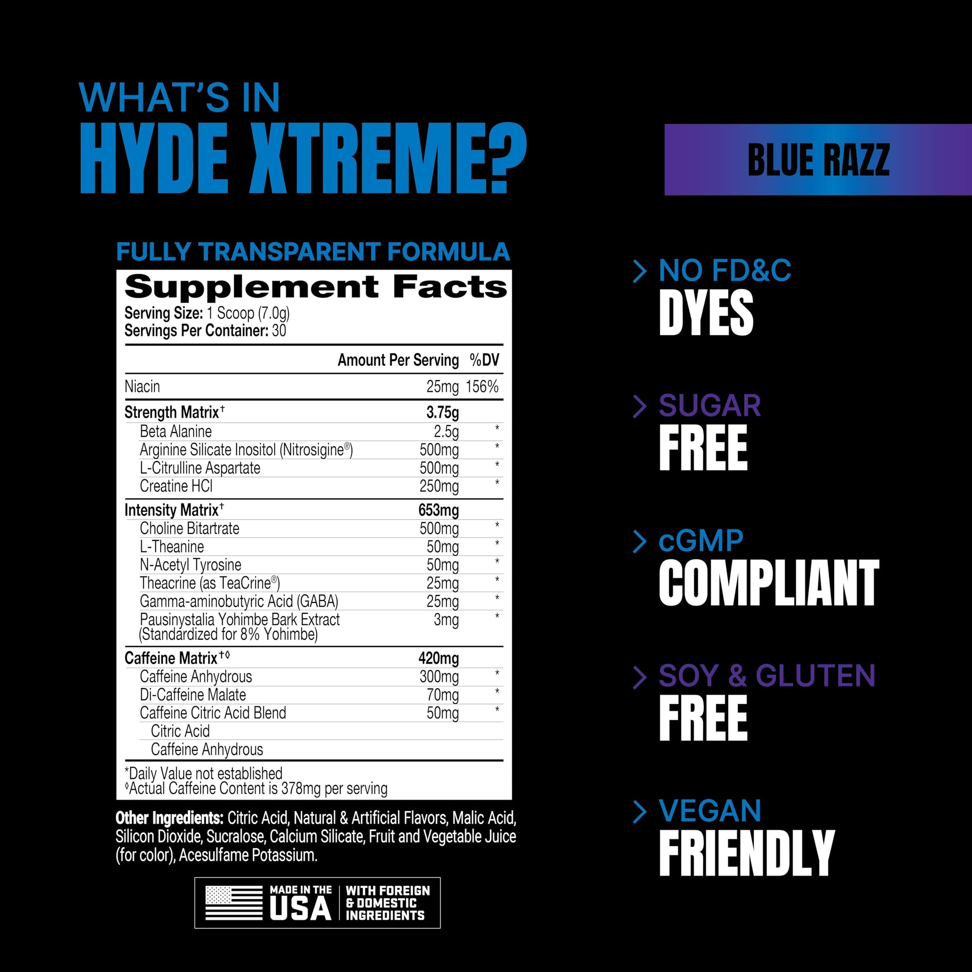 PROSUPPS Mr. Hyde Xtreme Pre-Workout Powder Energy Drink - Intense Sustained Energy PROSUPPS buy supplements canada