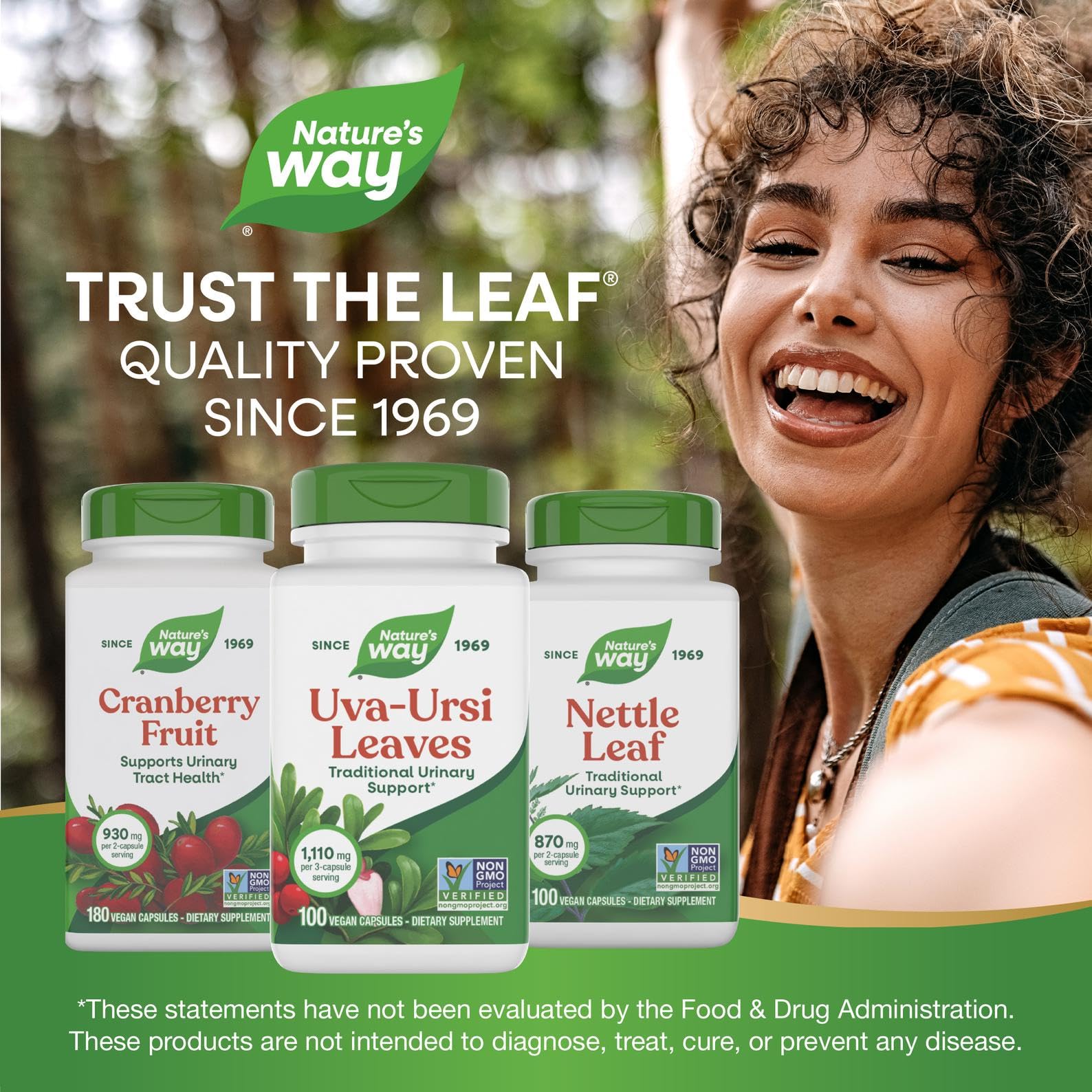 Nature's Way Uva Ursi Leaves, Traditional Urinary Support*, 1,110 mg per 3-Capsule Serving, Non-GMO Project Verified, Herbal Dietary Supplement, Gluten Free, 100 Vegan Capsules (Packaging May Vary) Nature's Way buy supplements canada