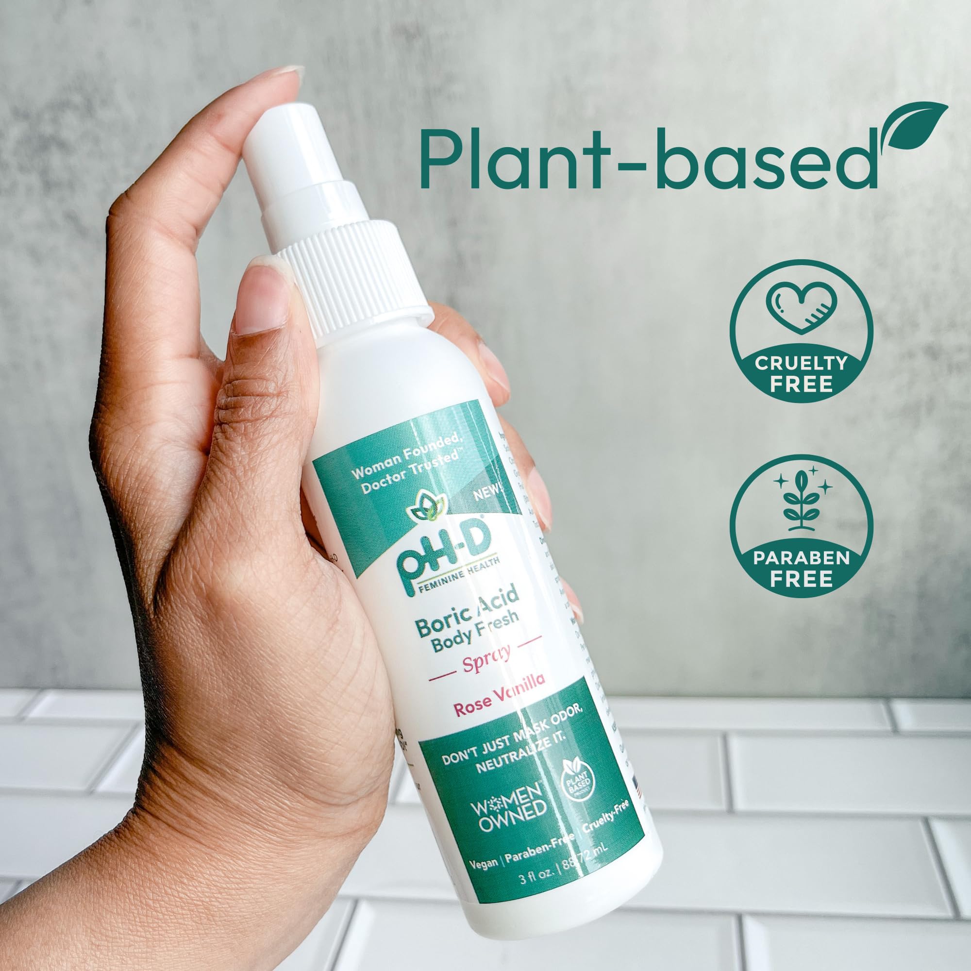 pH-D Feminine Health - Boric Acid Body Fresh Spray - Vegan, Paraben-Free, Plant Based pH-D Feminine Health Support buy supplements canada