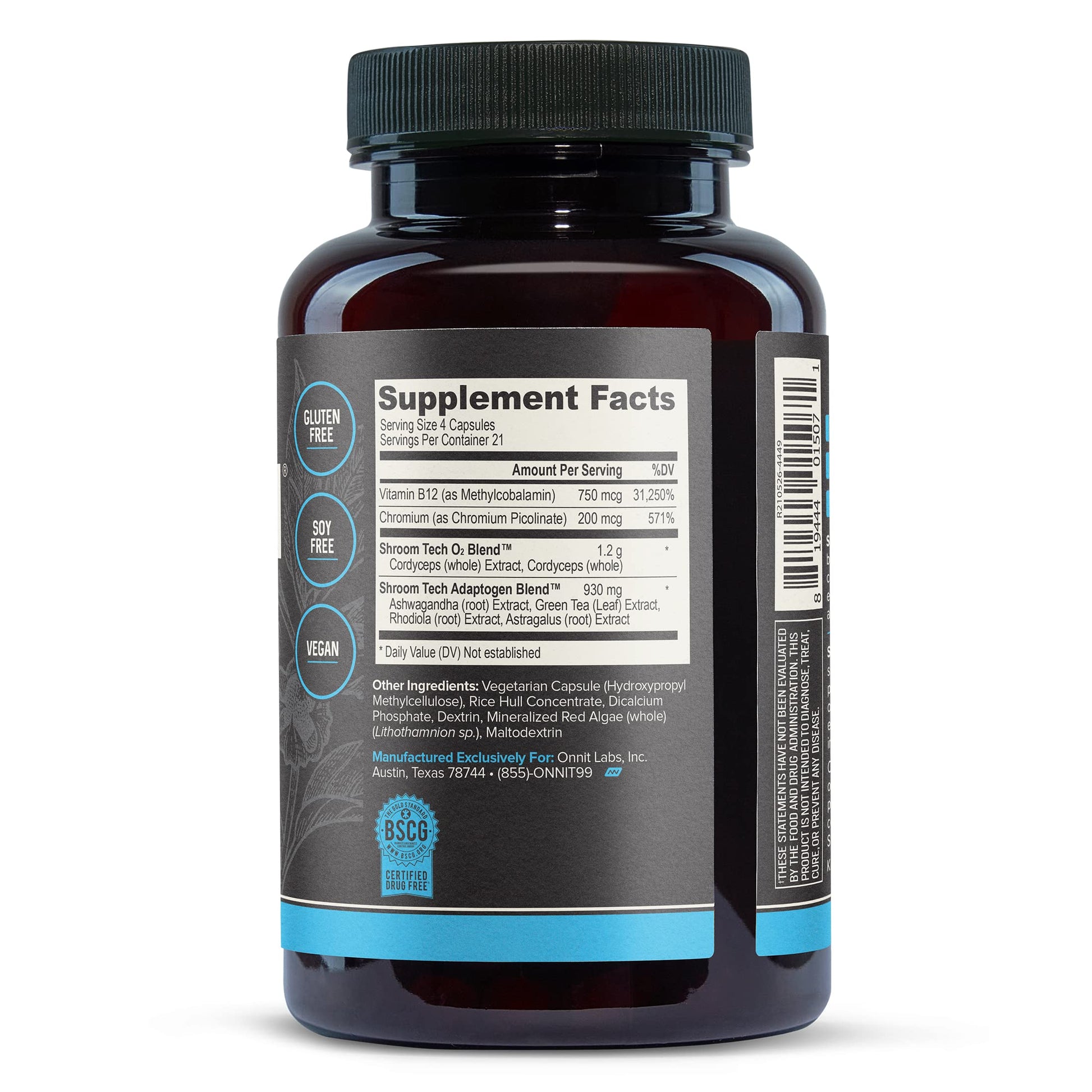 Onnit Shroom TECH Sport (84ct) | All Natural Pre-Workout Supplement with Ashwagandha ONNIT buy supplements canada