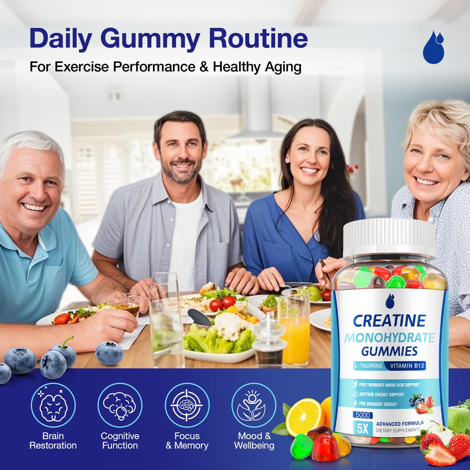 MaxHemp Creatine Gummies for Men & Women - Creatine Monohydrate Gummies 5g, Muscle Builder, Energy Boost & Pre-Workout Supplement, MaxHemp buy supplements canada