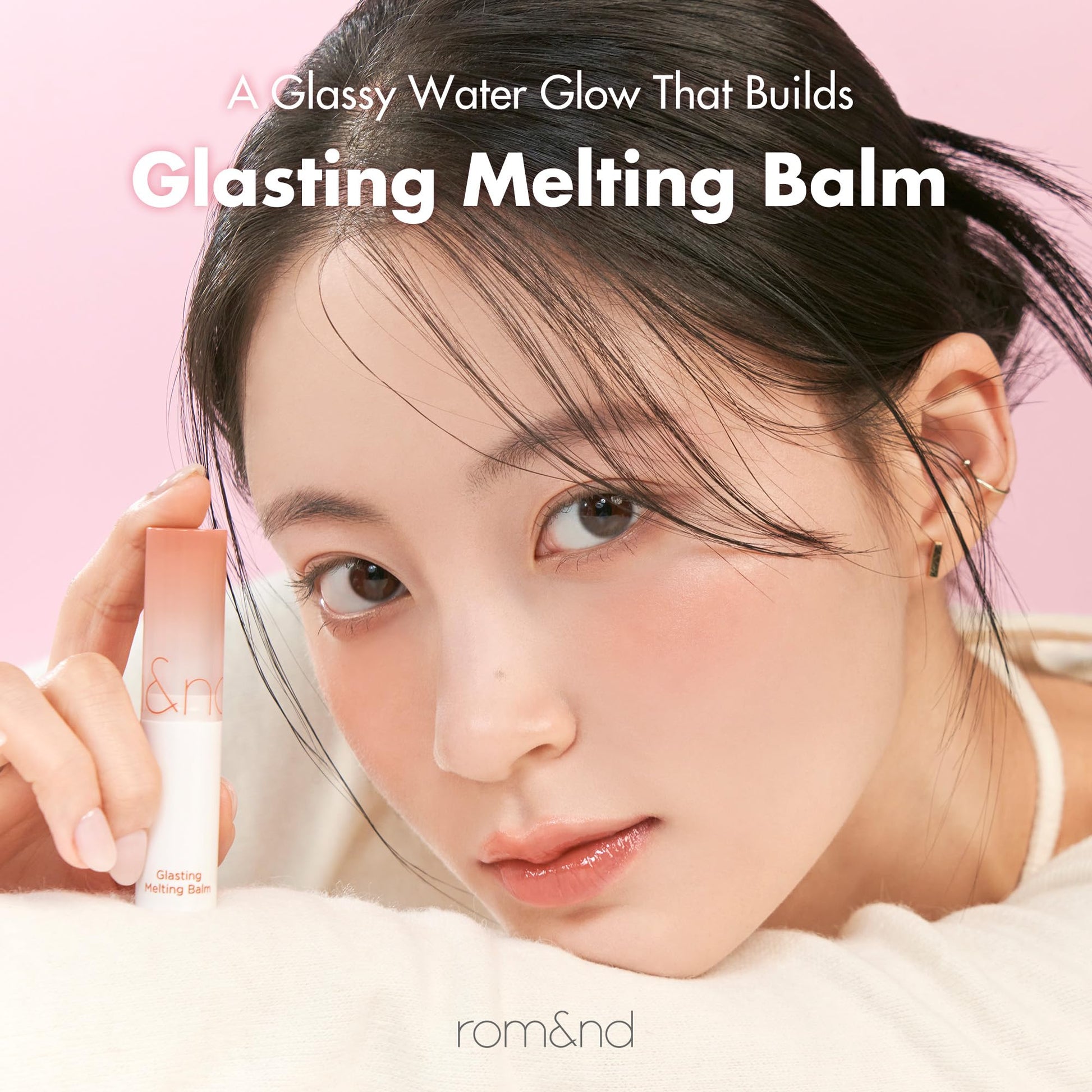 rom&nd GLASTING MELTING BALM #06 Kaya Fig - Vegan K-Beauty Tinted Lip Balm for Crystal Water-Gloss Shine, Deep Hydration & MLBB Rosy Nude Color | Non-Sticky, Long-Lasting Comfort for All Ages rom&nd buy supplements canada