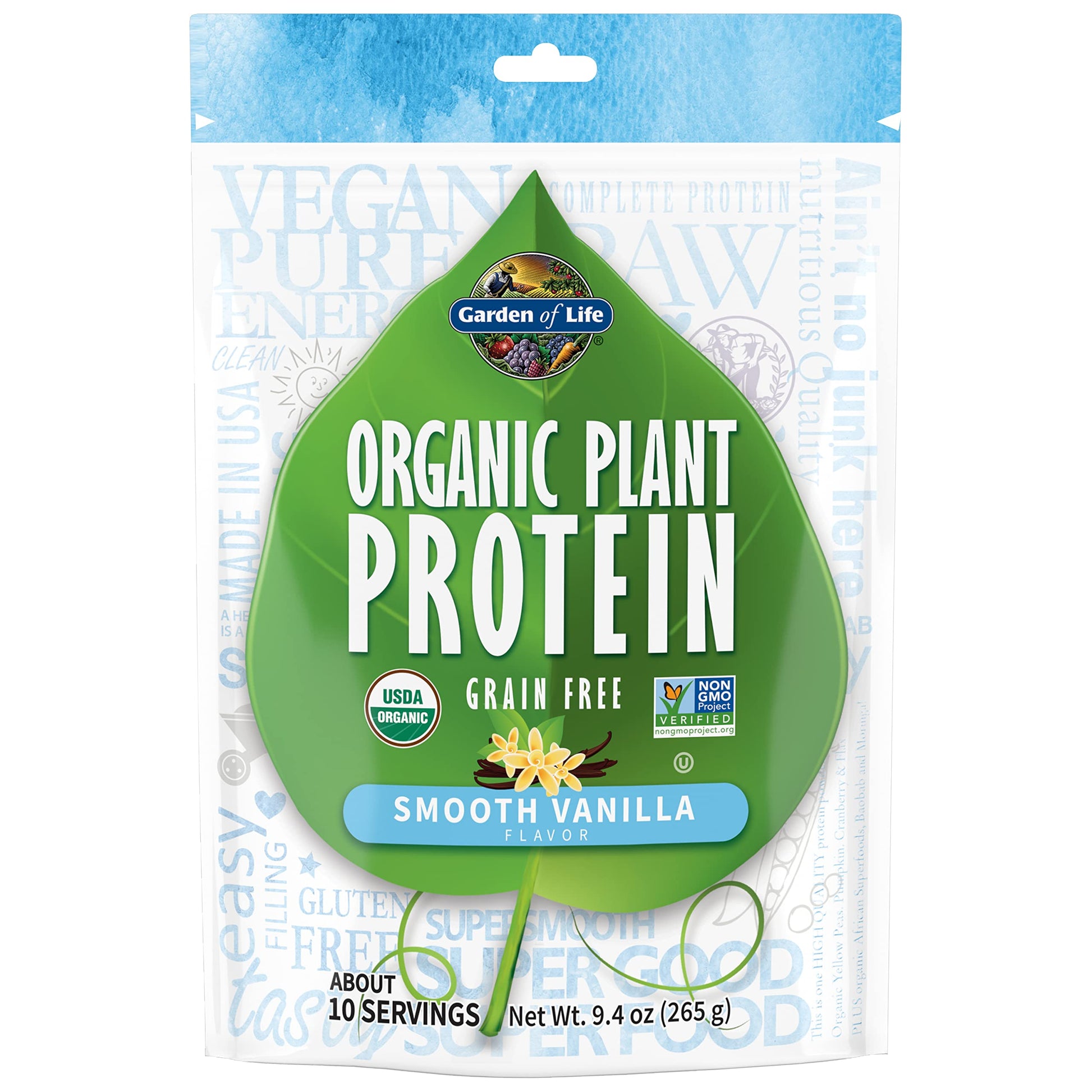 Garden of Life Organic Plant Based Protein Powder - Smooth Vanilla, Vegan, Grain Free Garden of Life buy supplements canada