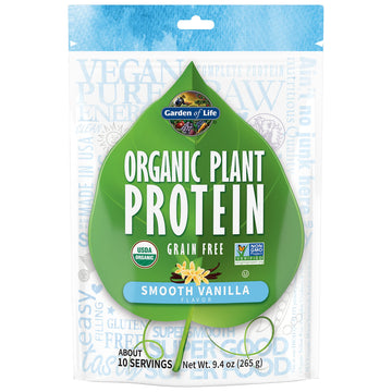 Garden of Life Organic Plant Based Protein Powder - Smooth Vanilla, Vegan, Grain Free Garden of Life buy supplements canada