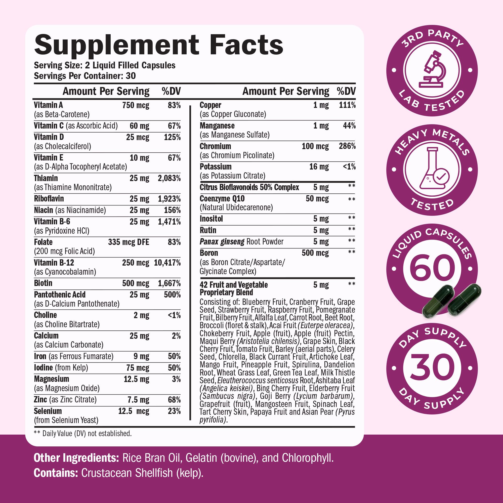 Multivitamin for Women with Bioavailable Vitamins, Minerals, Vitamin D, B12, C, A & Zinc for Energy, Focus and Immune Health – Premium Womens Multivitamins & Multiminerals – 60 Liquid Caps Vimerson Health buy supplements canada