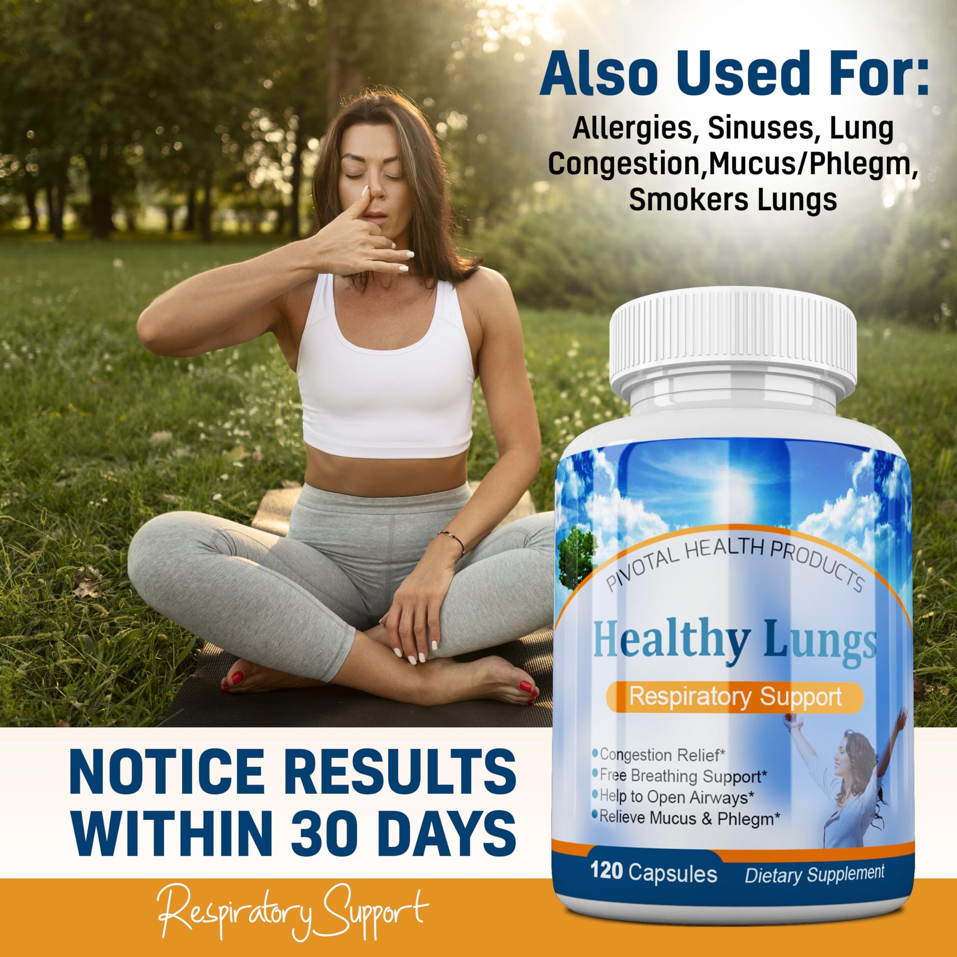 Healthy Lungs 120 Capsules - Improve Lung Function, Breathe Better, Stop Mucus, Phlegm and Allergies Quickly. Get Relief Fast with Healthy Lungs an All Natural Lung Health Supplement Serrasolv 360 buy supplements canada