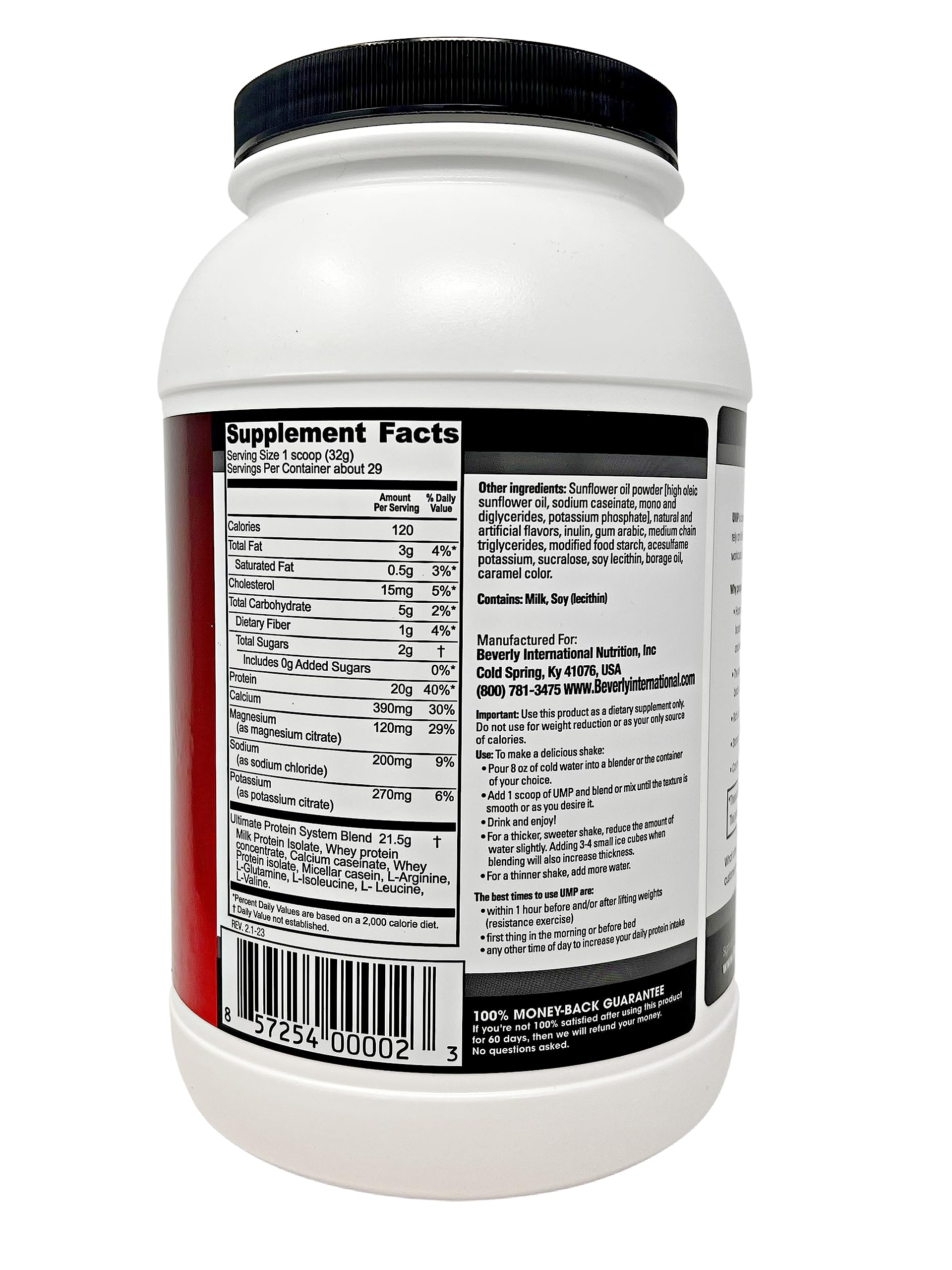 Beverly International UMP Protein Powder, Graham Cracker. Unique Whey-Casein Ratio Beverly International buy supplements canada