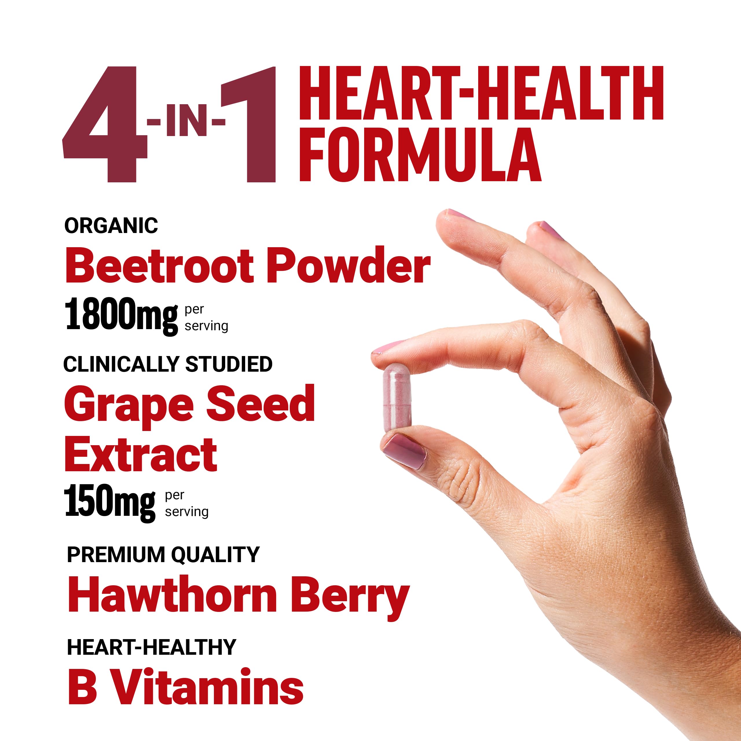 Force Factor Total Beets Blood Pressure Support Beet Root Capsules, 1800mg Organic Beet Root Powder Beet Supplement with Hawthorn Berry to Support Circulation Force Factor buy supplements canada