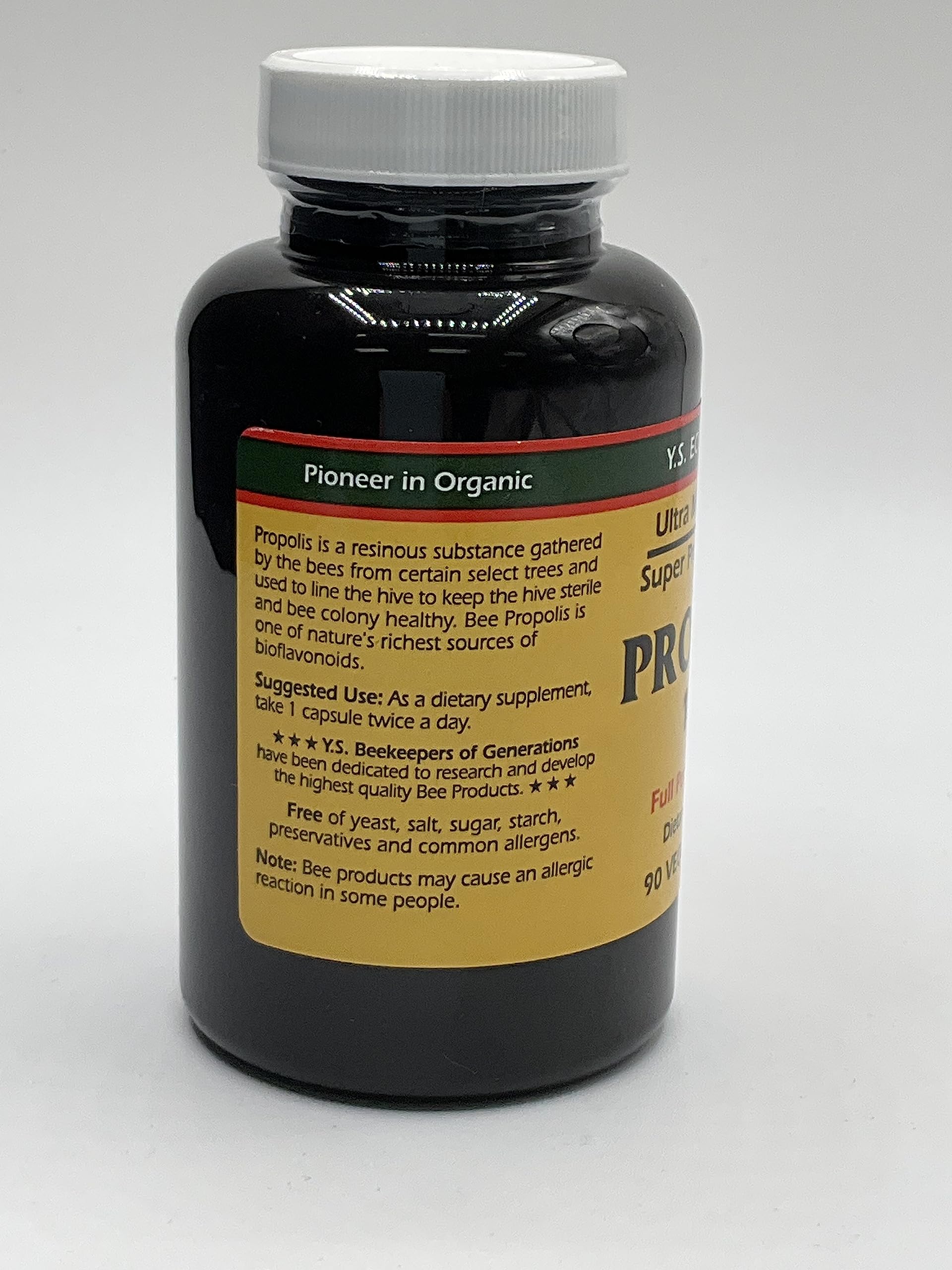 Y.S. Organic Bee Farms Propolis-Raw Unprocessed 1000mg - Your Gateway to Wellness - 90 Capsules with Bonus worldwidenutrition Multi Purpose Key Chain Worldwide Nutrition buy supplements canada