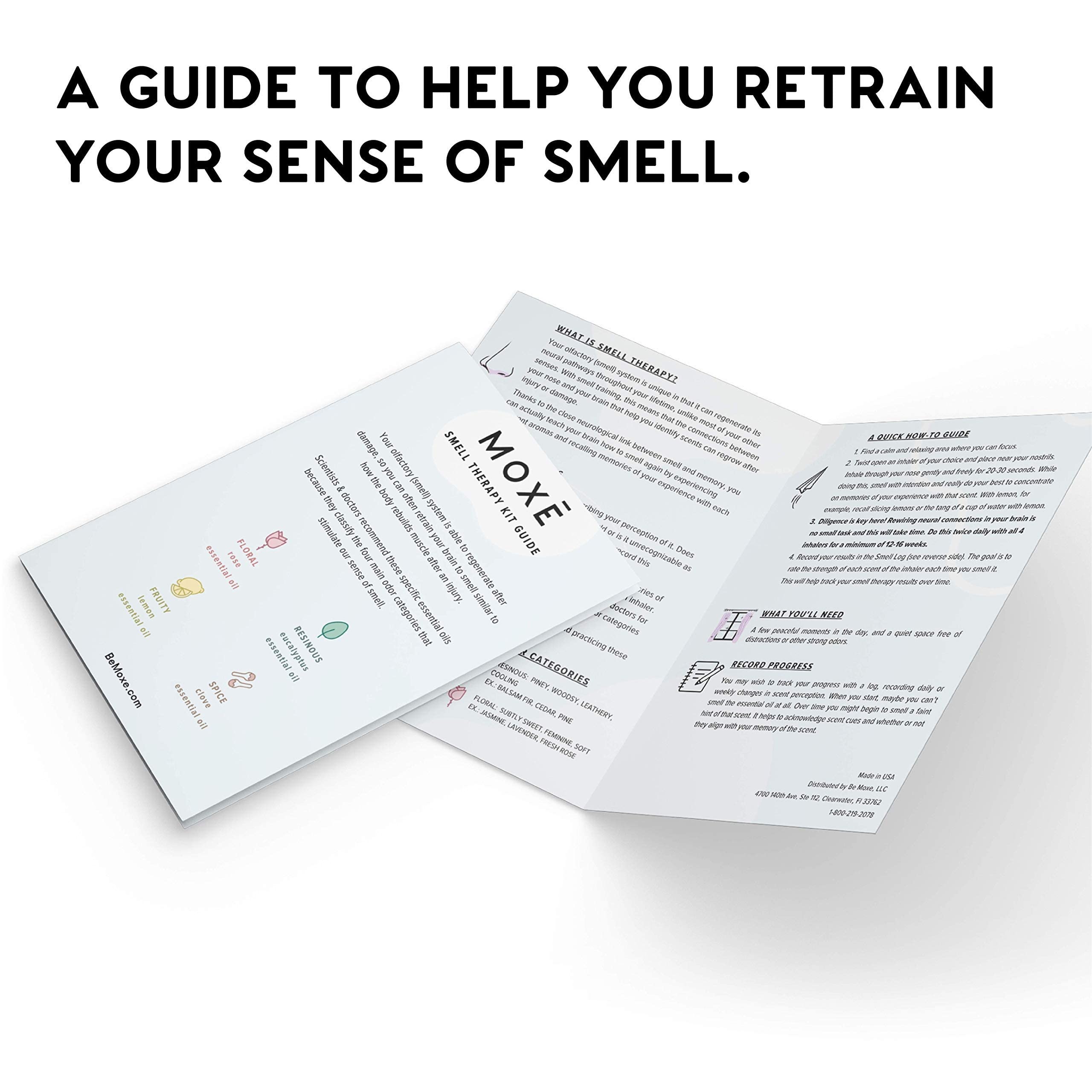 MOXĒ Smell Training Kit, Made in USA, 4 Essential Oils, Olfactory Regeneration, Helps Restore Sense MOXE buy supplements canada