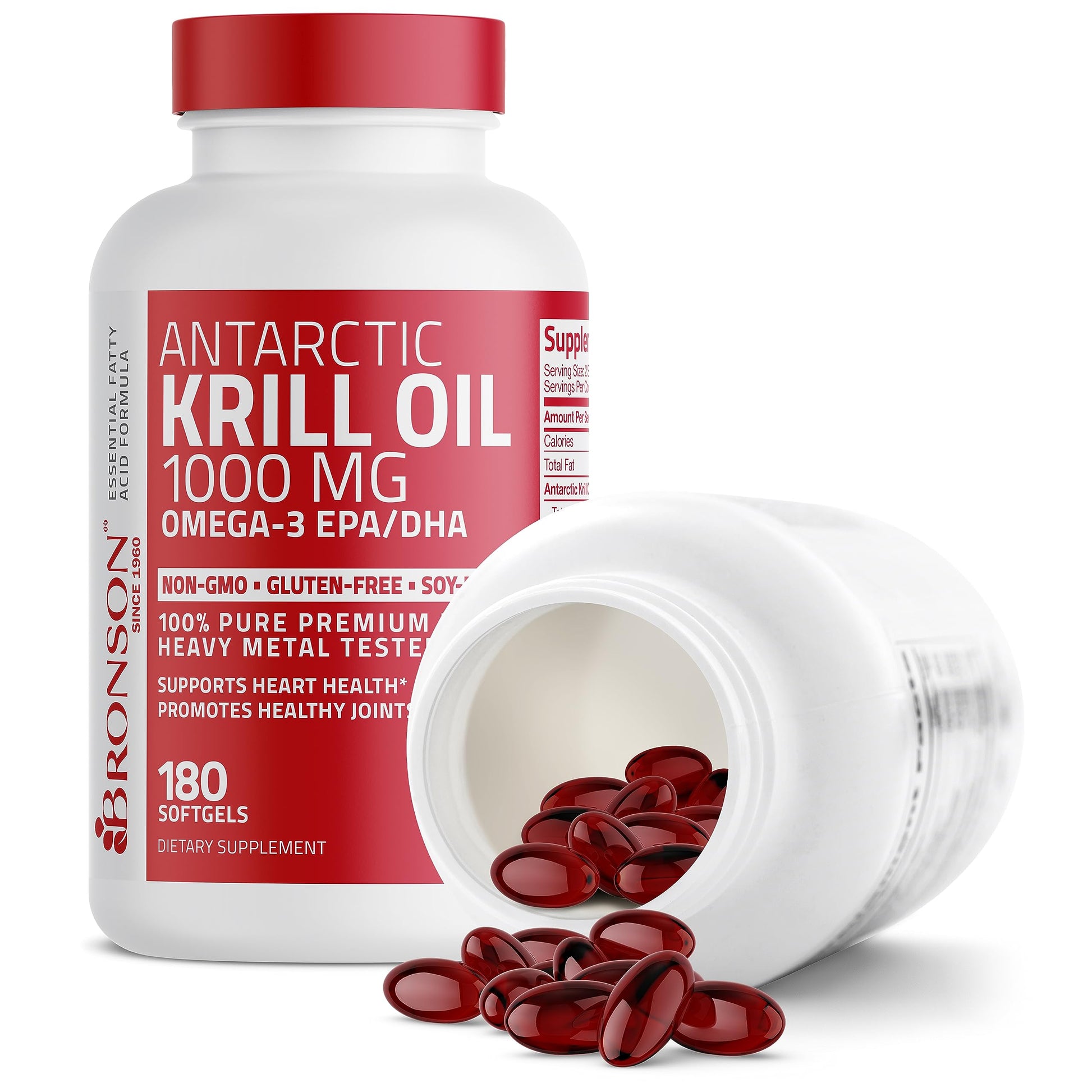 Bronson Antarctic Krill Oil 1000 mg with Omega-3s EPA, DHA, Astaxanthin and Phospholipid Bronson buy supplements canada