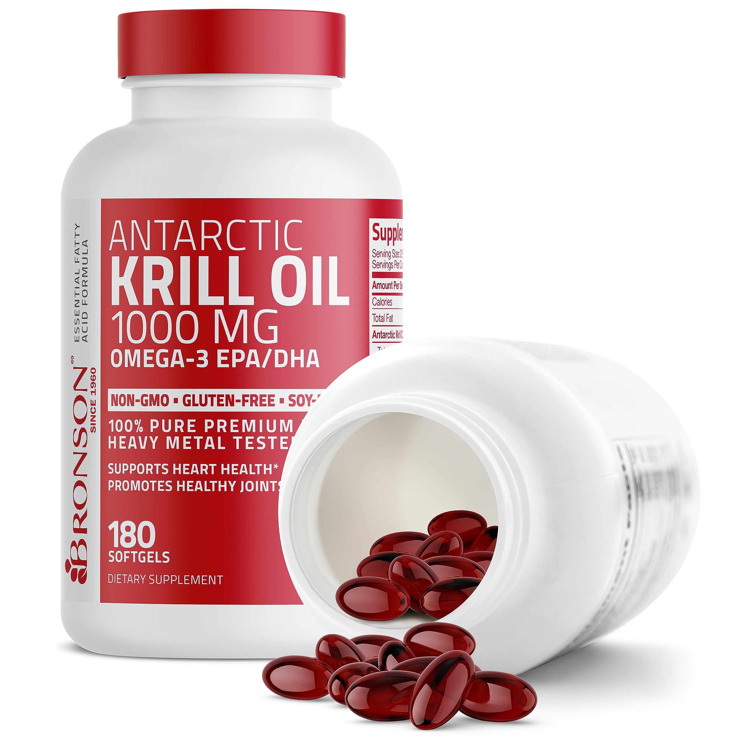 Bronson Antarctic Krill Oil 1000 mg with Omega-3s EPA, DHA, Astaxanthin and Phospholipid Bronson buy supplements canada